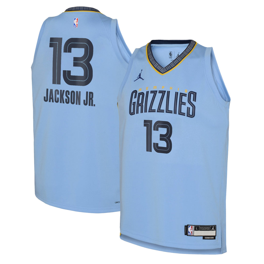 Memphis Grizzlies Jordan Statement Edition Swingman Jersey 22 - Light Blue - Jaren Jackson Jr. - Youth NBA Team Jersey Basketball Fan Apparel