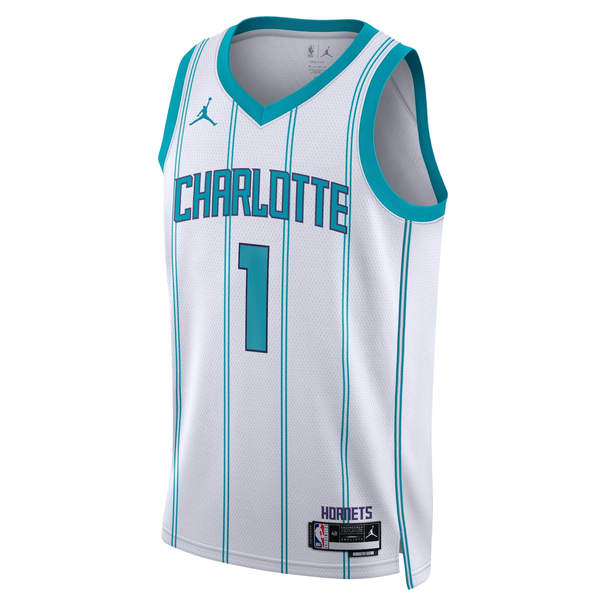 Charlotte Hornets Jordan Brand Association Edition Swingman Jersey - White - LaMelo Ball - Unisex NBA Team Jersey Basketball Fan Apparel