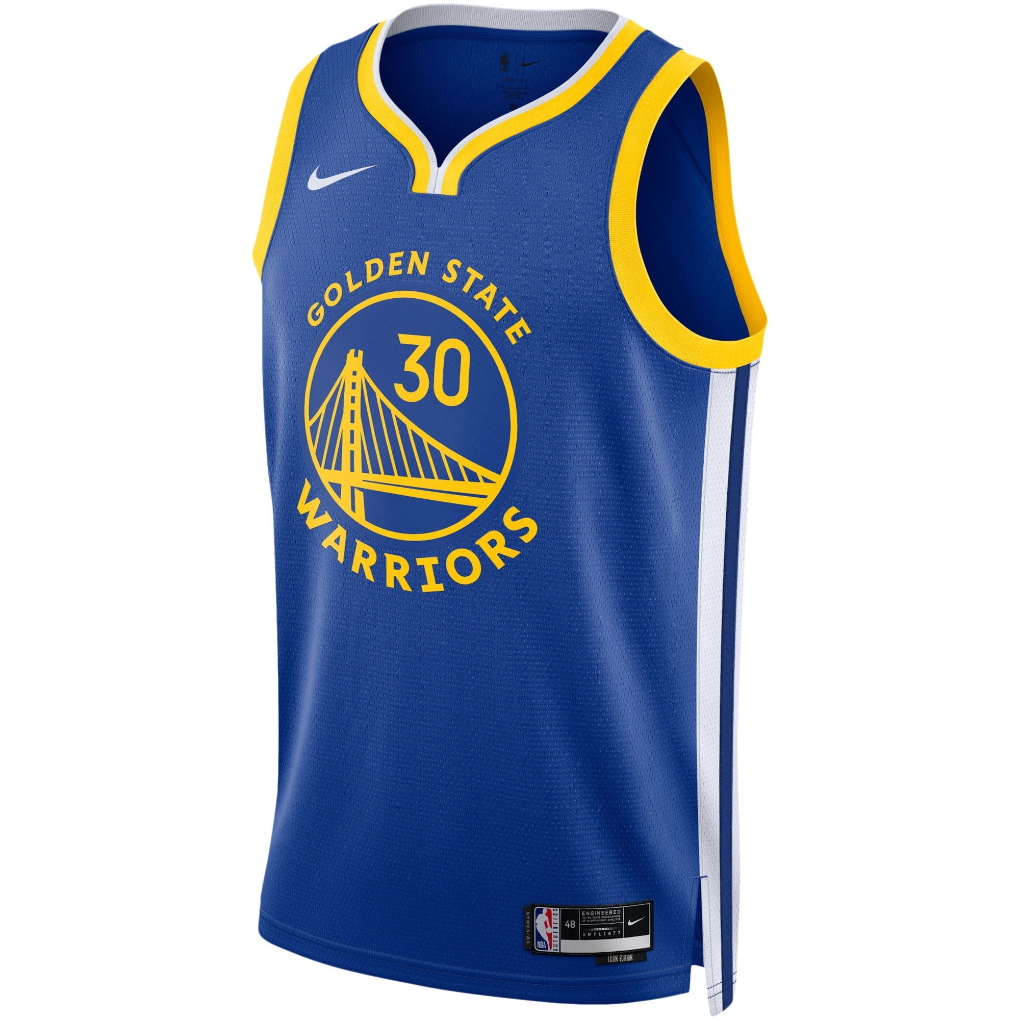Golden State Warriors Nike Icon Swingman Jersey - Stephen Curry - Unisex NBA Team Jersey Basketball Fan Apparel