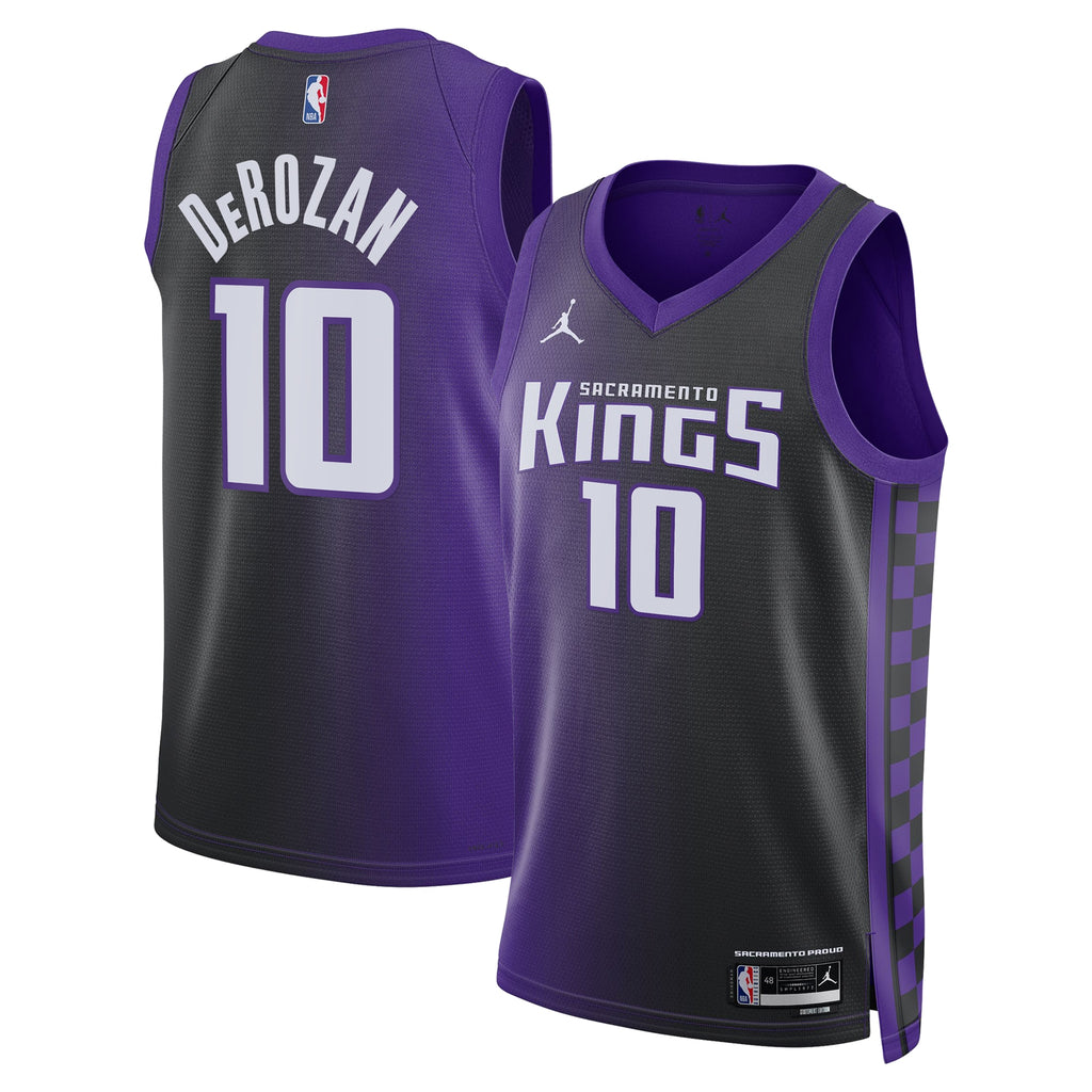 Sacramento Kings Jordan Brand Statement Edition Swingman Jersey - Purple - DeMar DeRozan - Unisex NBA Team Jersey Basketball Fan Apparel