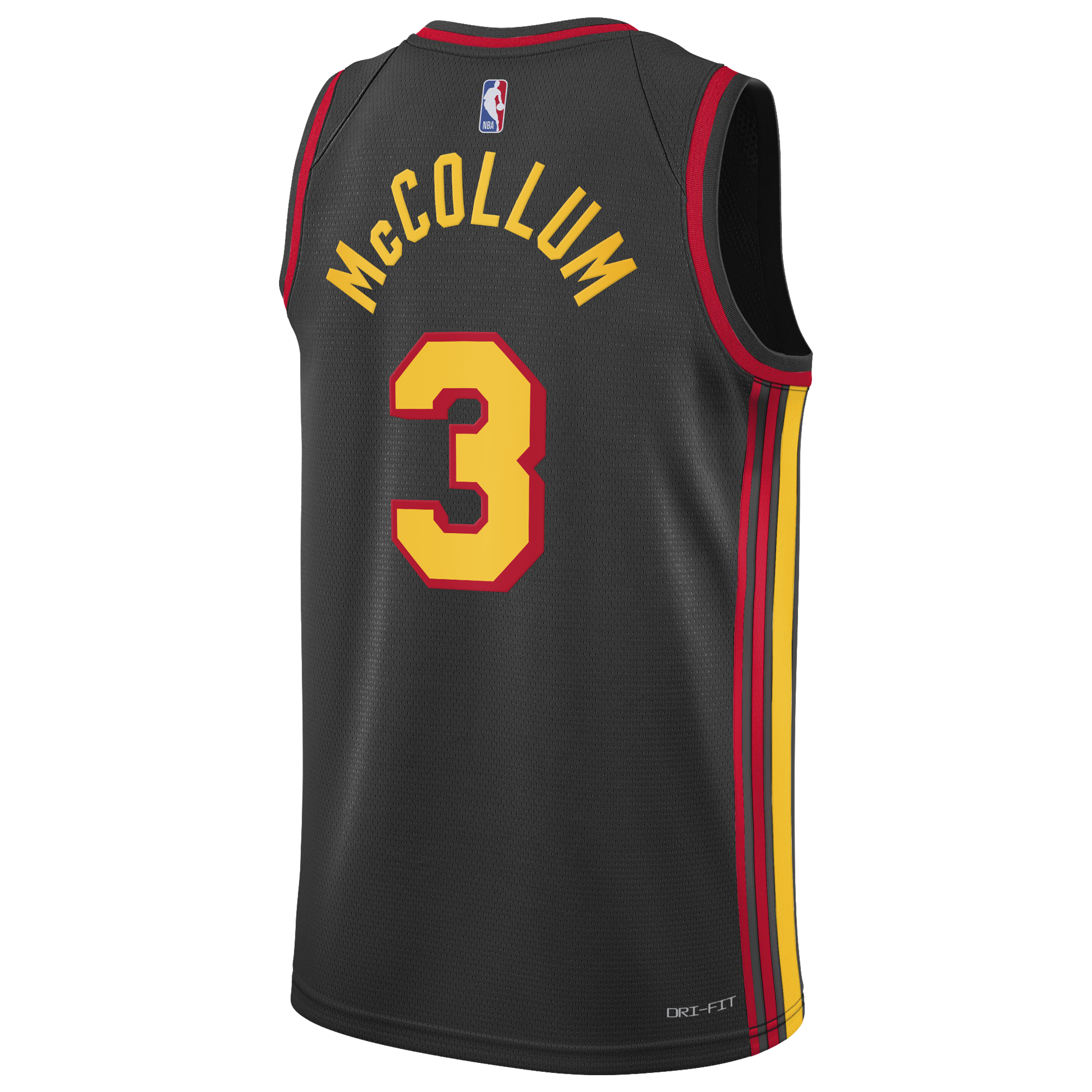 Atlanta Hawks Jordan Brand Statement Edition Swingman Jersey - Black - CJ McCollum - Youth NBA Team Jersey Basketball Fan Apparel