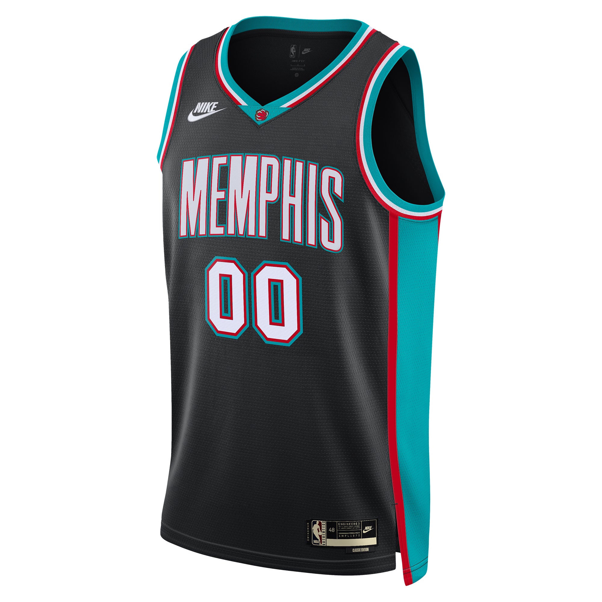 Memphis Grizzlies Nike Classic Edition Jersey - Unisex NBA Team Jersey Basketball Fan Apparel
