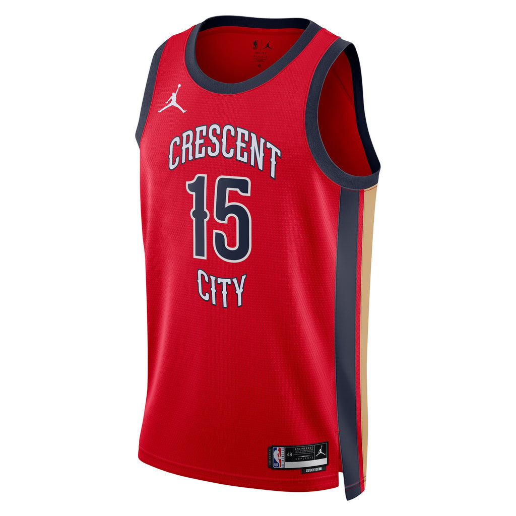 New Orleans Pelicans Jordan Brand Statement Edition Swingman Jersey - Red - Jose Alvarado - Unisex NBA Team Jersey Basketball Fan Apparel