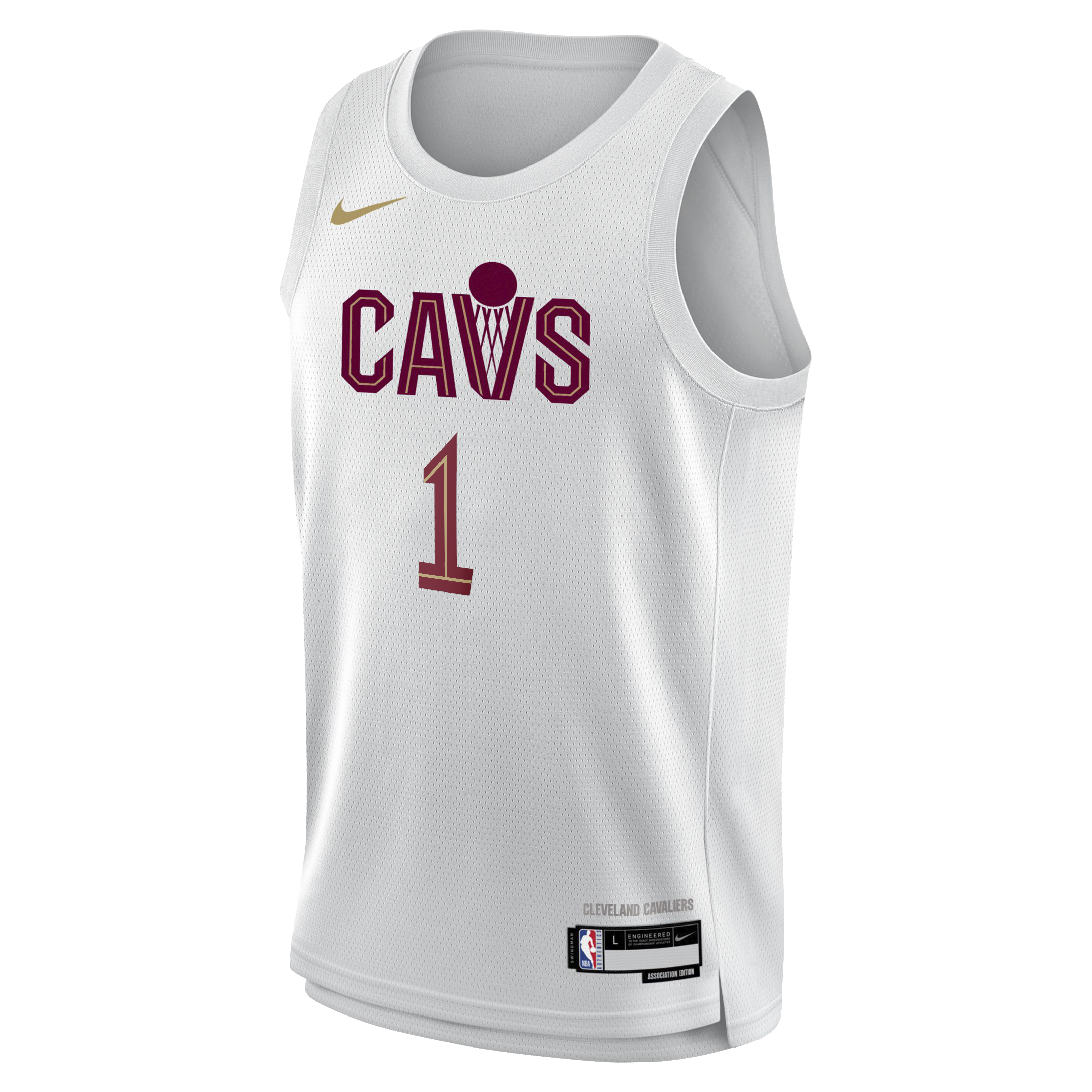 Cleveland Cavaliers Nike Association Edition Swingman Jersey - White - James Harden - Youth NBA Team Jersey Basketball Fan Apparel