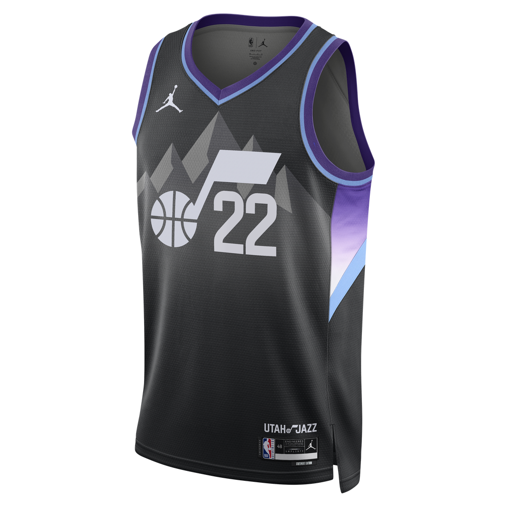 Utah Jazz Jordan Brand Statement Edition Swingman Jersey - Black - Darryn Peterson - Men's NBA Team Jersey Basketball Fan Apparel