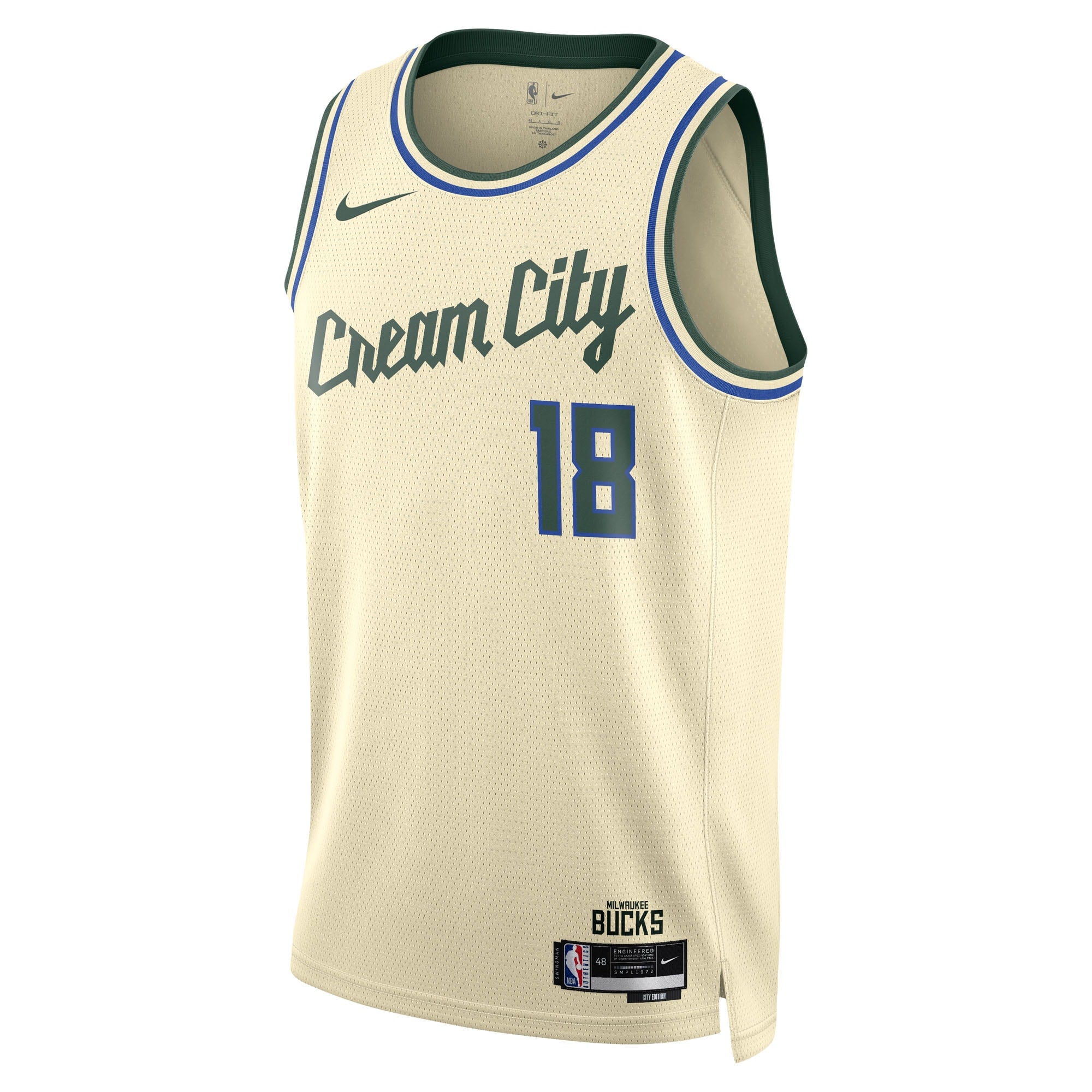 Milwaukee Bucks Nike 2025/26 City Edition Swingman Jersey - Cream - Kyle Kuzma - Unisex NBA Team Jersey Basketball Fan Apparel