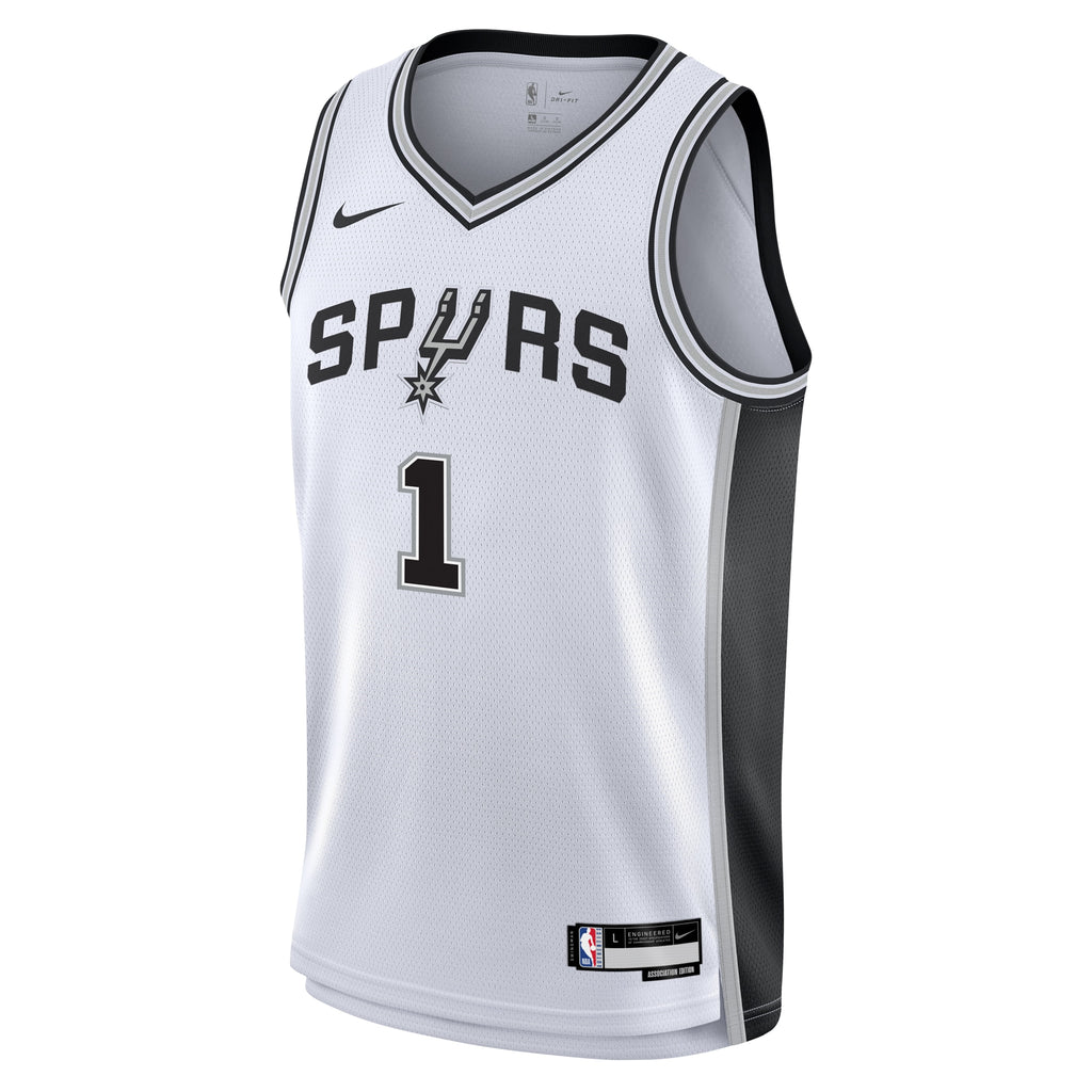 San Antonio Spurs Nike Association Swingman Jersey - Victor Wembanyama - Youth NBA Team Jersey Basketball Fan Apparel