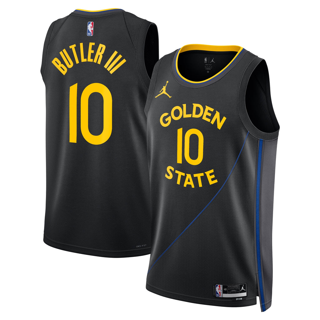 Golden State Warriors Jordan Brand 2024/25 Statement Edition Swingman Jersey - Black - Jimmy Butler III - Unisex NBA Team Jersey Basketball Fan Appare
