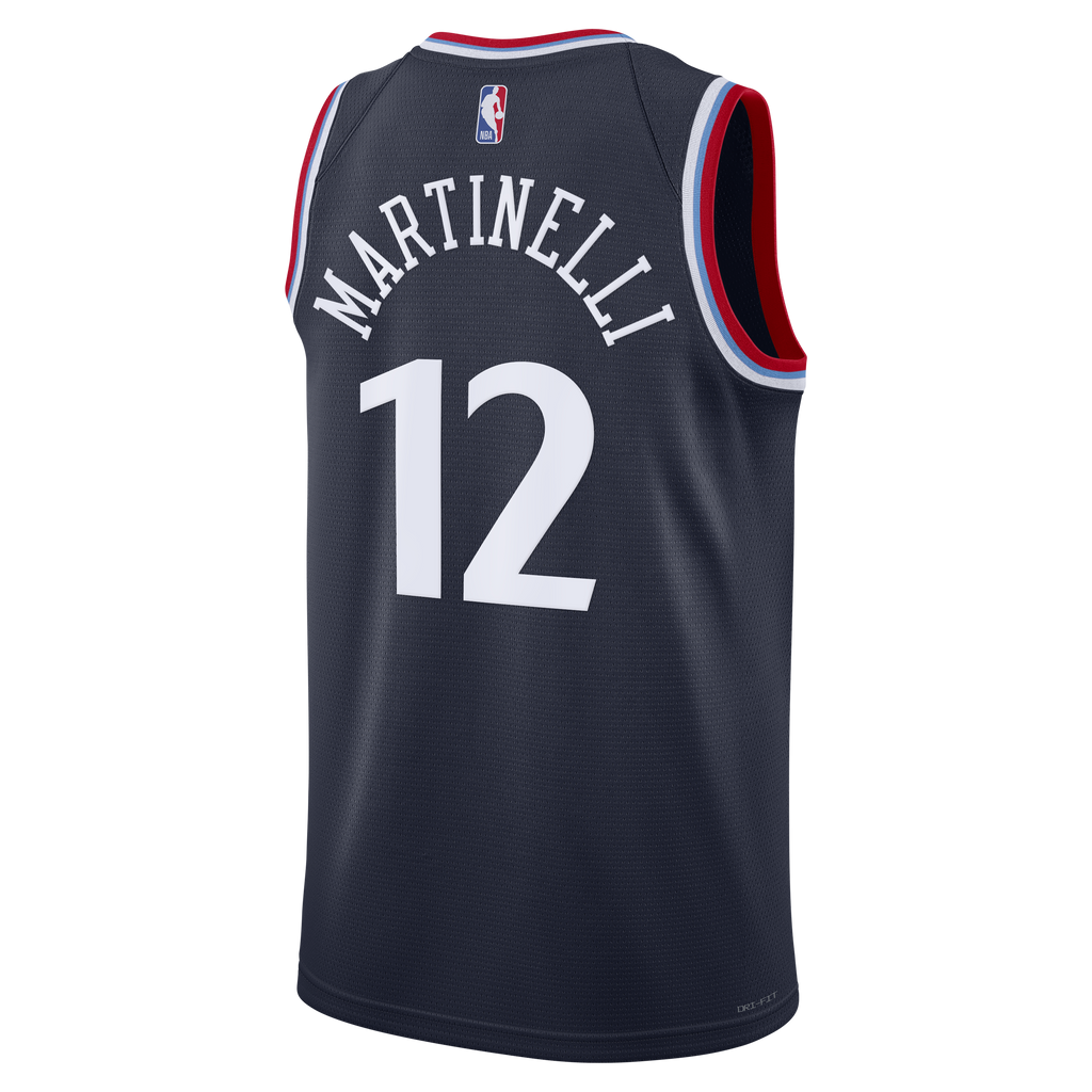 Los Angeles Clippers Nike Replica Icon Edition Swingman Jersey - Navy - Nick Martinelli - Youth NBA Team Jersey Basketball Fan Apparel
