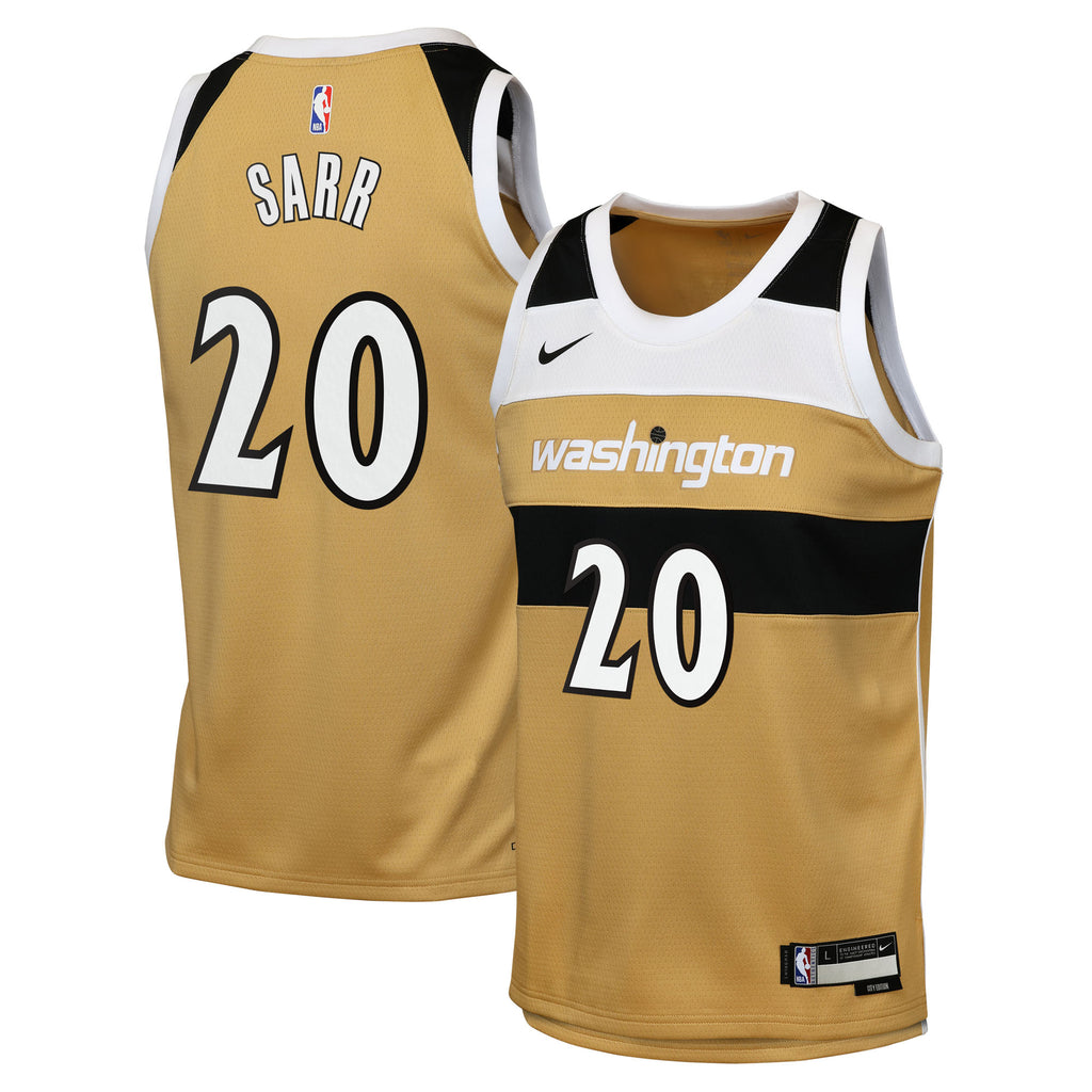 Washington Wizards Nike 2025/26 City Edition Swingman Jersey - Tan - Alex Sarr - Youth NBA Team Jersey Basketball Fan Apparel