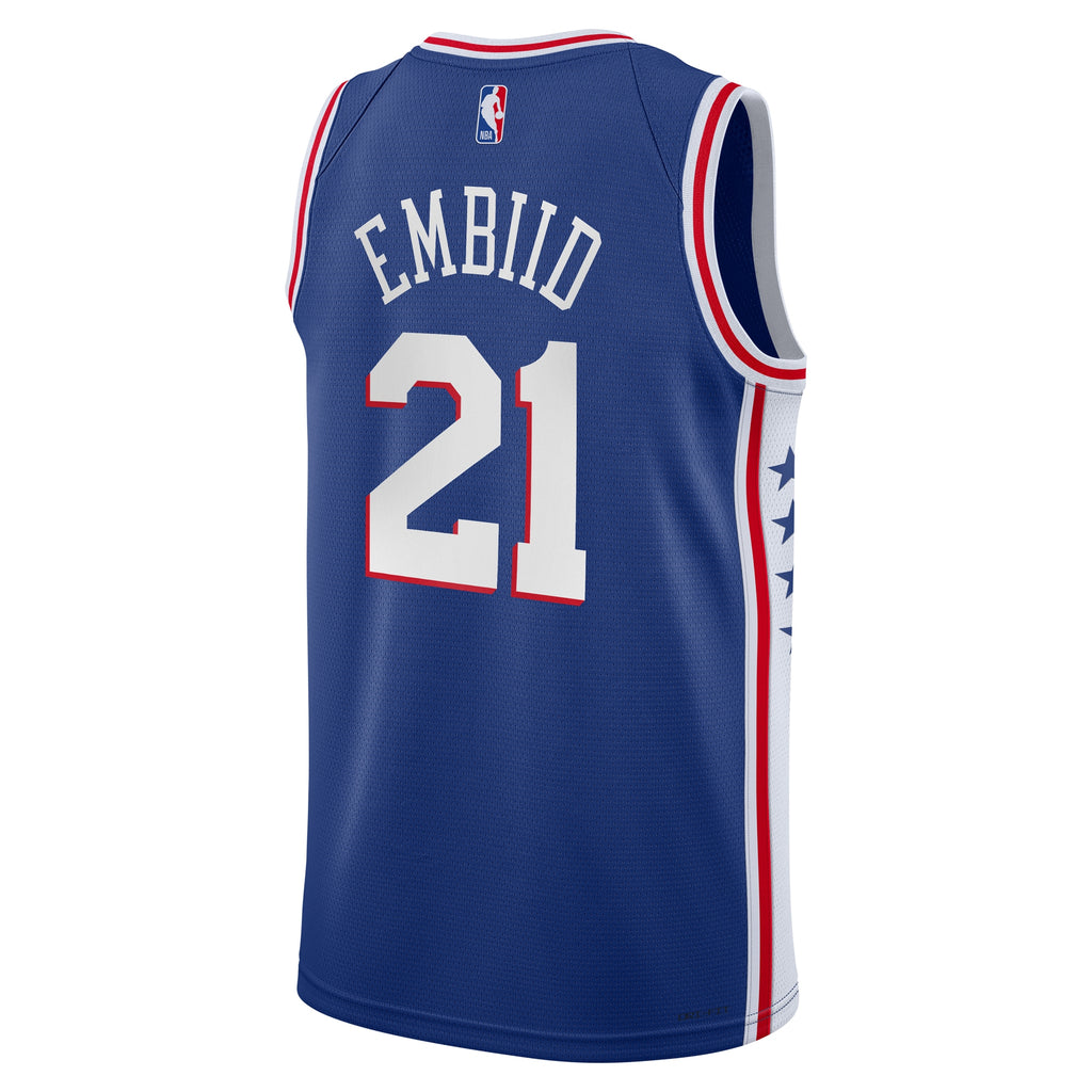 Philadelphia 76ers NBA Icon Swingman Jersey - Joel Embiid - Youth NBA Team Jersey Basketball Fan Apparel