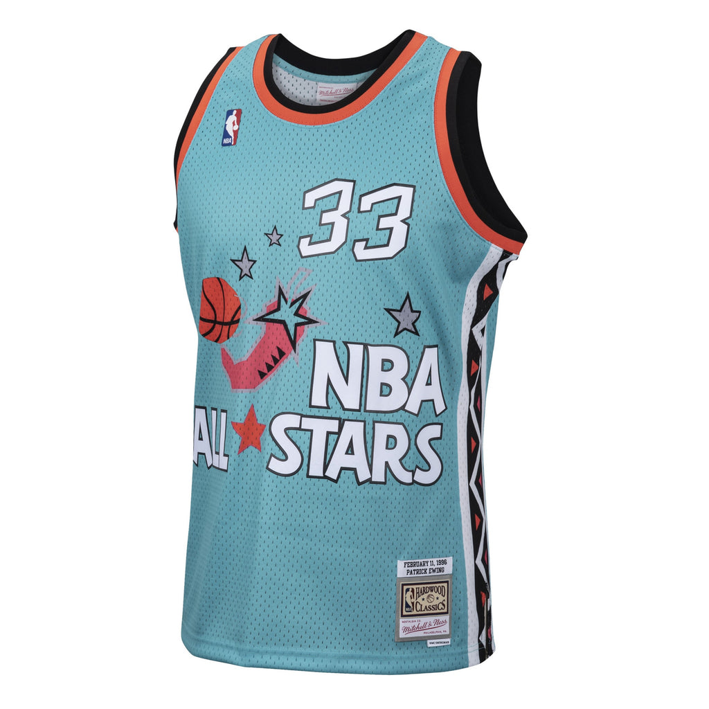 NBA Mitchell & Ness Patrick Ewing 1996 All-Star Swingman Authentic Jersey - Teal NBA Team Jersey Basketball Fan Apparel