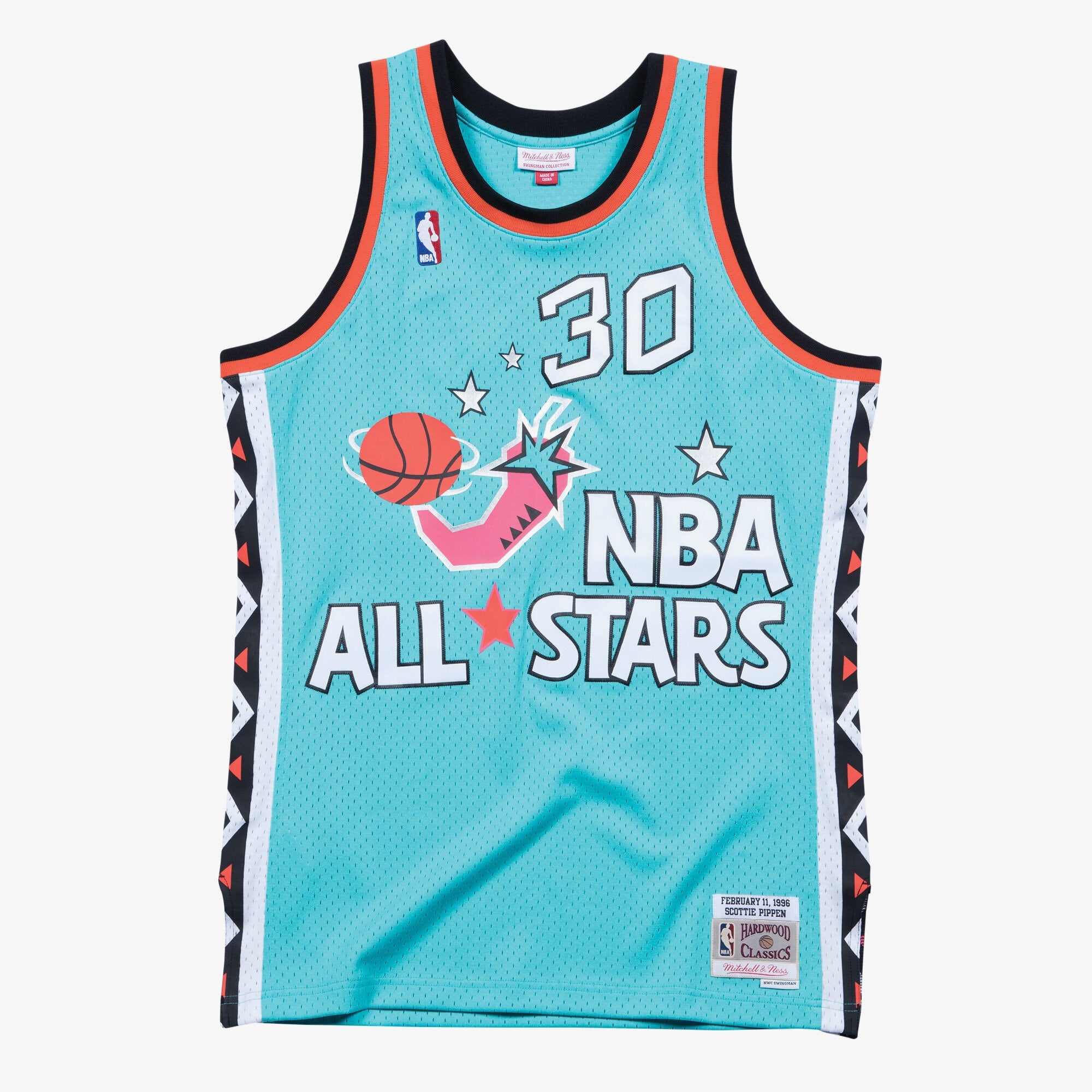 NBA All-Star East Mitchell & Ness Swingman Jersey Scottie Pippen 1996 NBA Team Jersey Basketball Fan Apparel