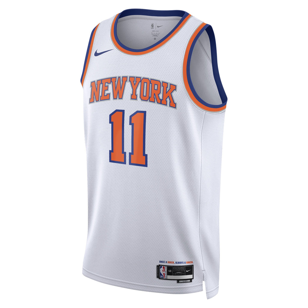 New York Knicks Nike Association Edition Swingman Jersey - White - Jalen Brunson - Unisex NBA Team Jersey Basketball Fan Apparel