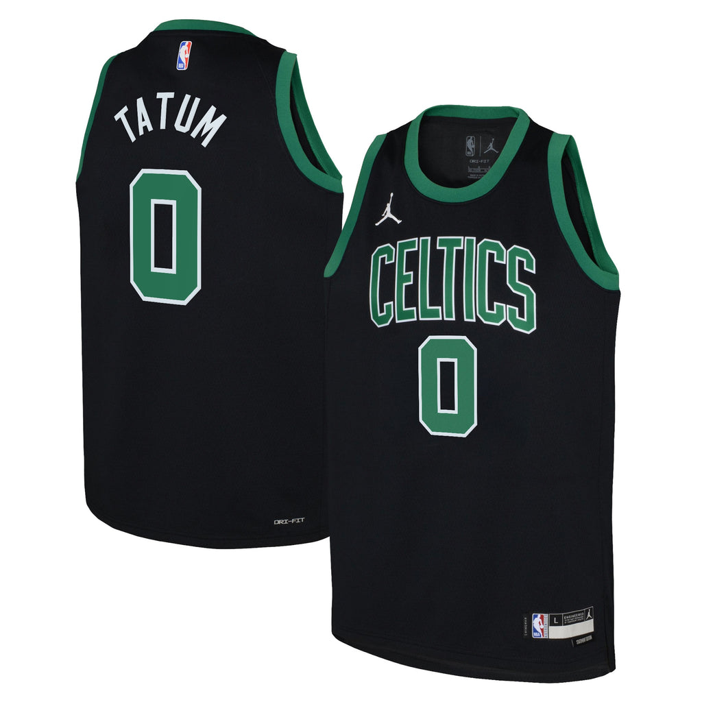 Boston Celtics Jordan Brand Statement Edition Swingman Jersey 22 - Black - Jayson Tatum - Youth NBA Team Jersey Basketball Fan Apparel