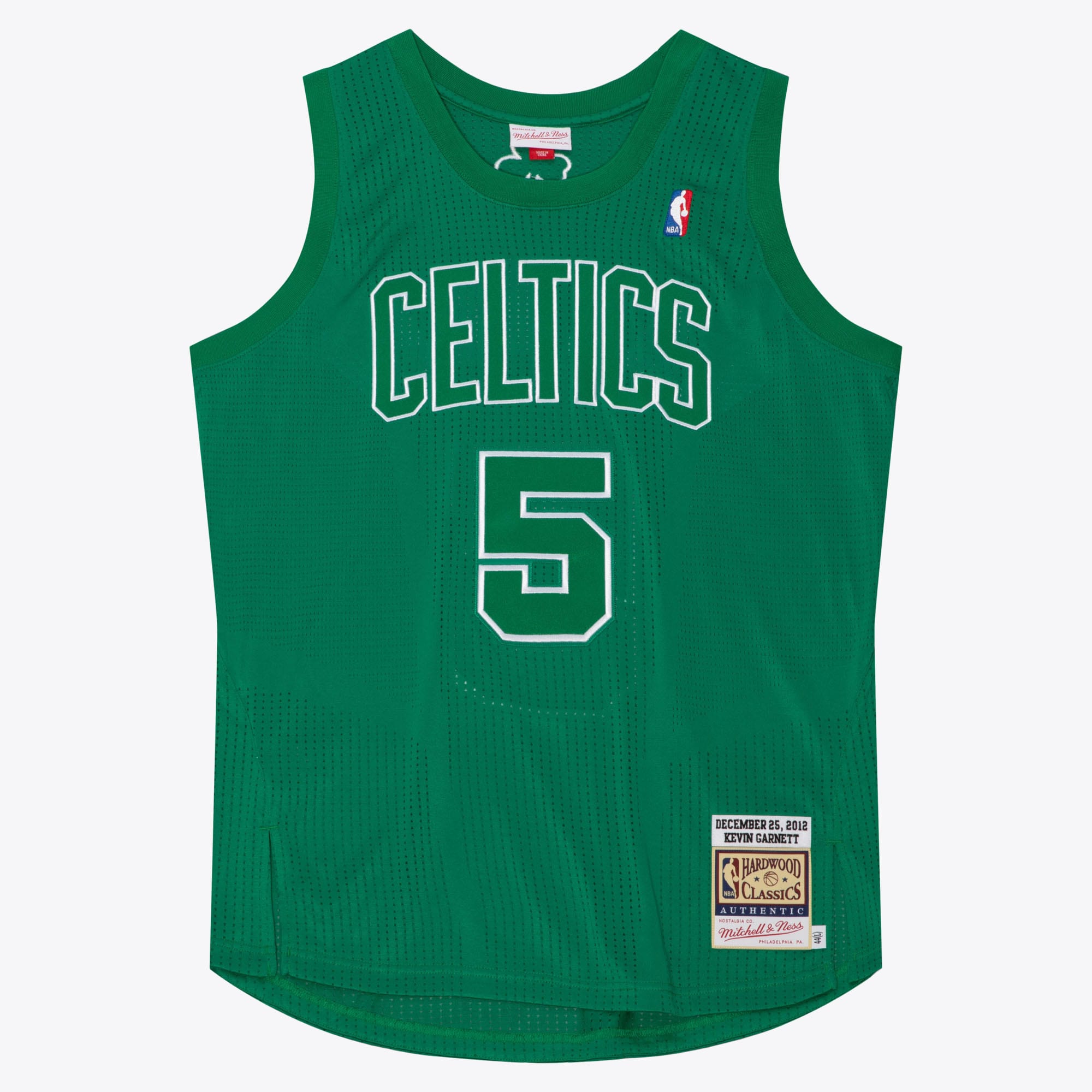 Boston Celtics Mitchell & Ness Kevin Garnett 2012 Christmas Day Authentic Jersey - Kelly Green NBA Team Jersey Basketball Fan Apparel