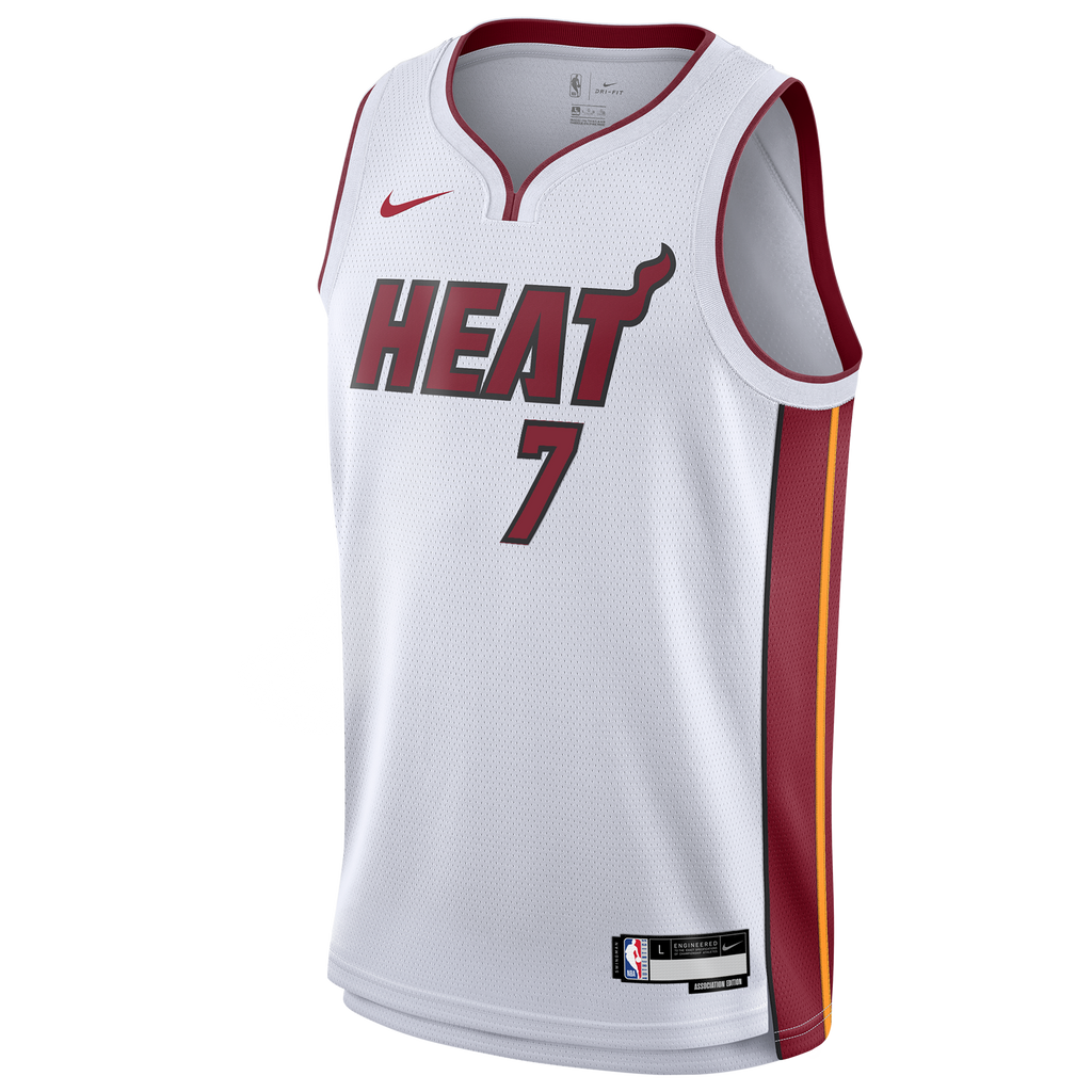 Miami Heat Nike Association Edition Swingman Jersey - White - Giannis Antetokounmpo - Youth NBA Team Jersey Basketball Fan Apparel