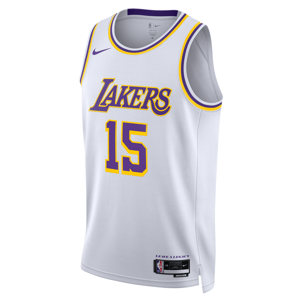 Los Angeles Lakers Nike Association Edition Swingman Jersey - White - Austin Reaves - Unisex NBA Team Jersey Basketball Fan Apparel