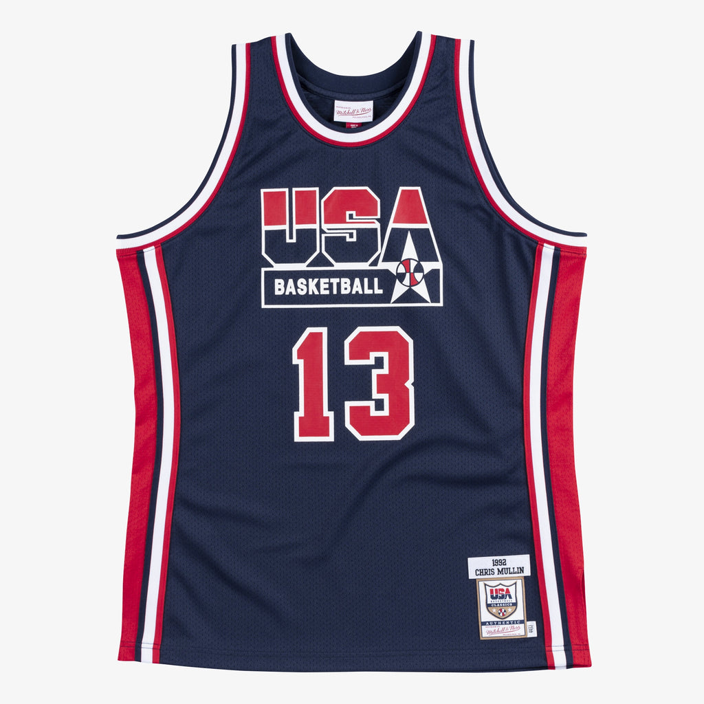 USA Basketball Mitchell & Ness Authentic Jersey Chris Mullin 1992 NBA Team Jersey Basketball Fan Apparel