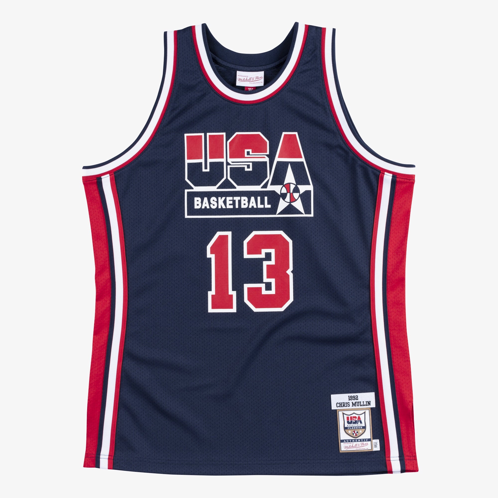 USA Basketball Mitchell & Ness Authentic Jersey Chris Mullin 1992 NBA Team Jersey Basketball Fan Apparel
