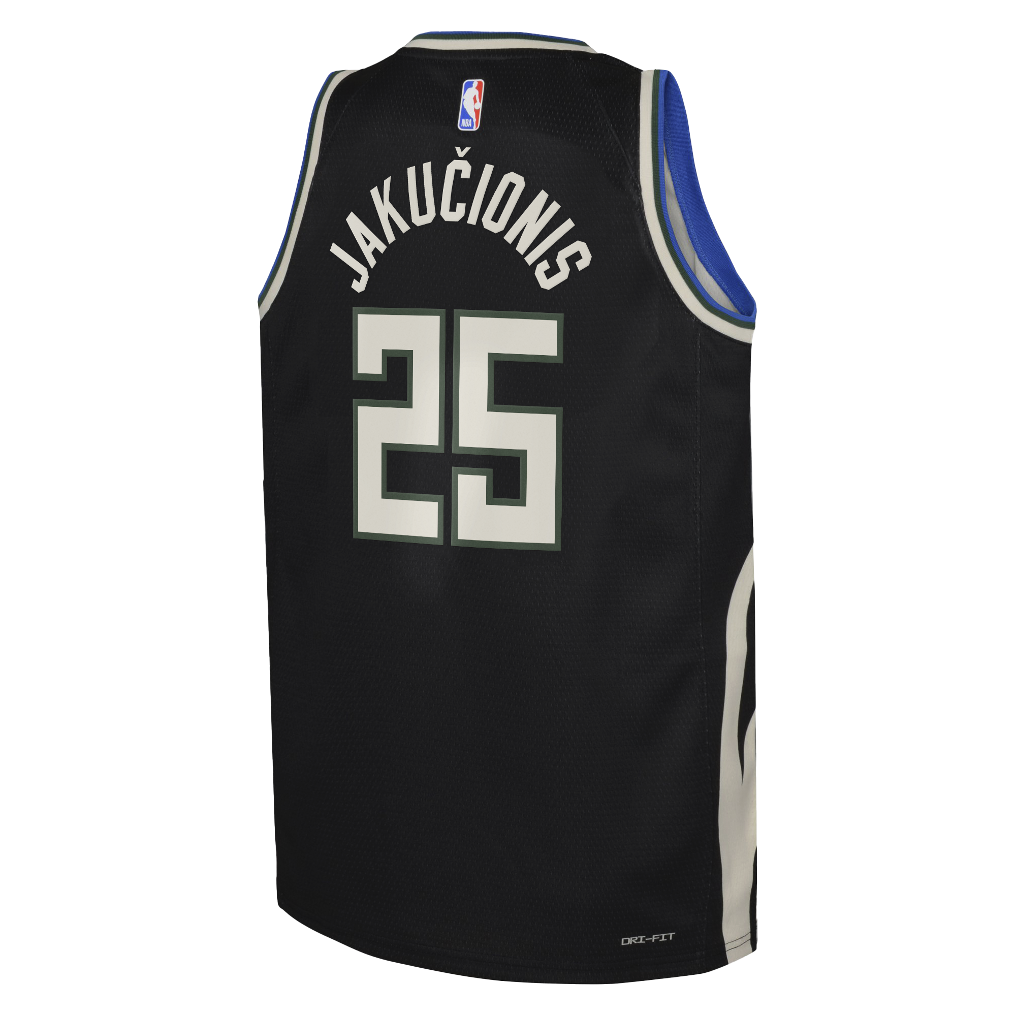 Milwaukee Bucks Jordan Brand Statement Edition Swingman Jersey - Hunter Green - Kasparas Jakučionis - Youth NBA Team Jersey Basketball Fan Apparel