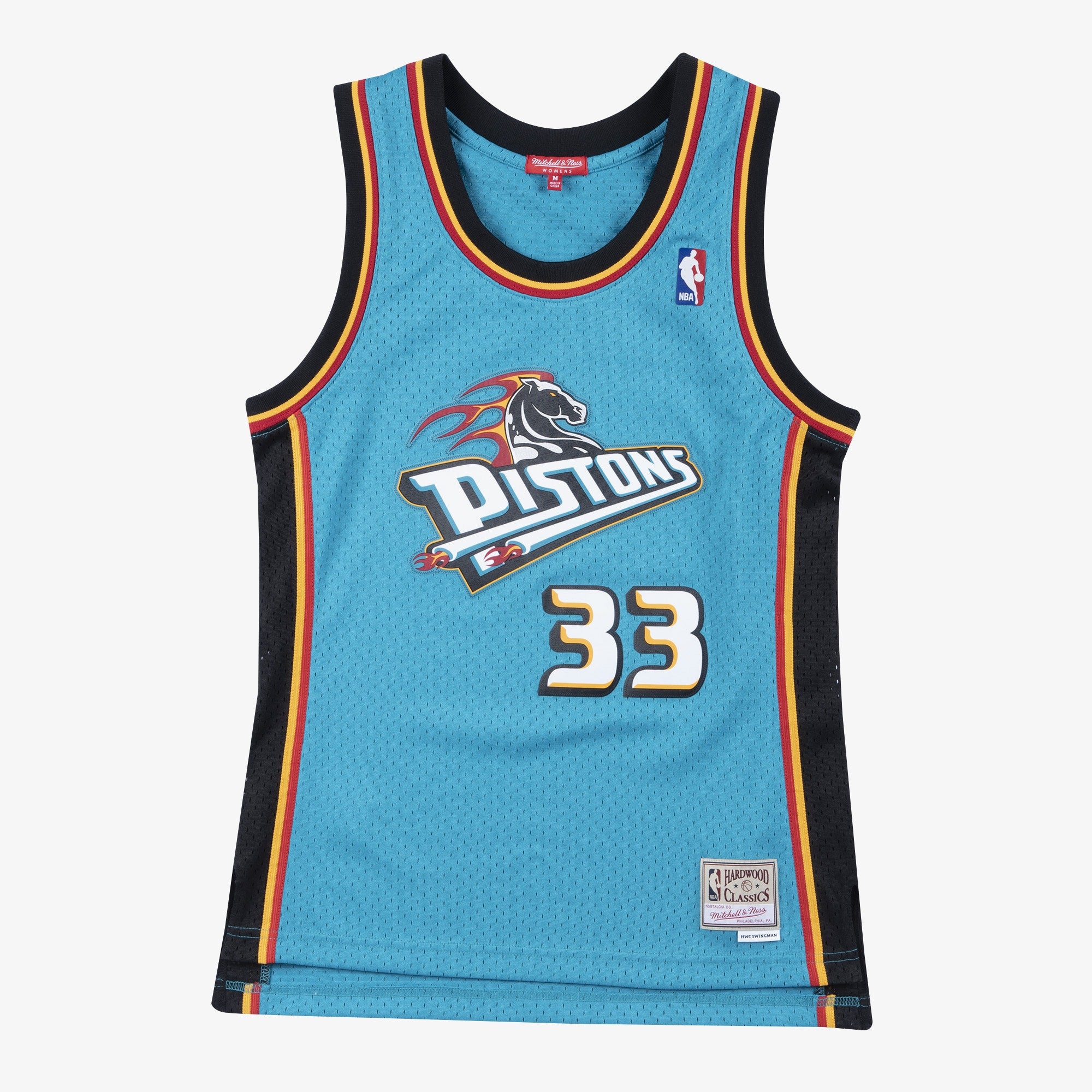 Detroit Pistons Mitchell & Ness Women's Swingman Jersey Grant Hill 1998-99 NBA Team Jersey Basketball Fan Apparel