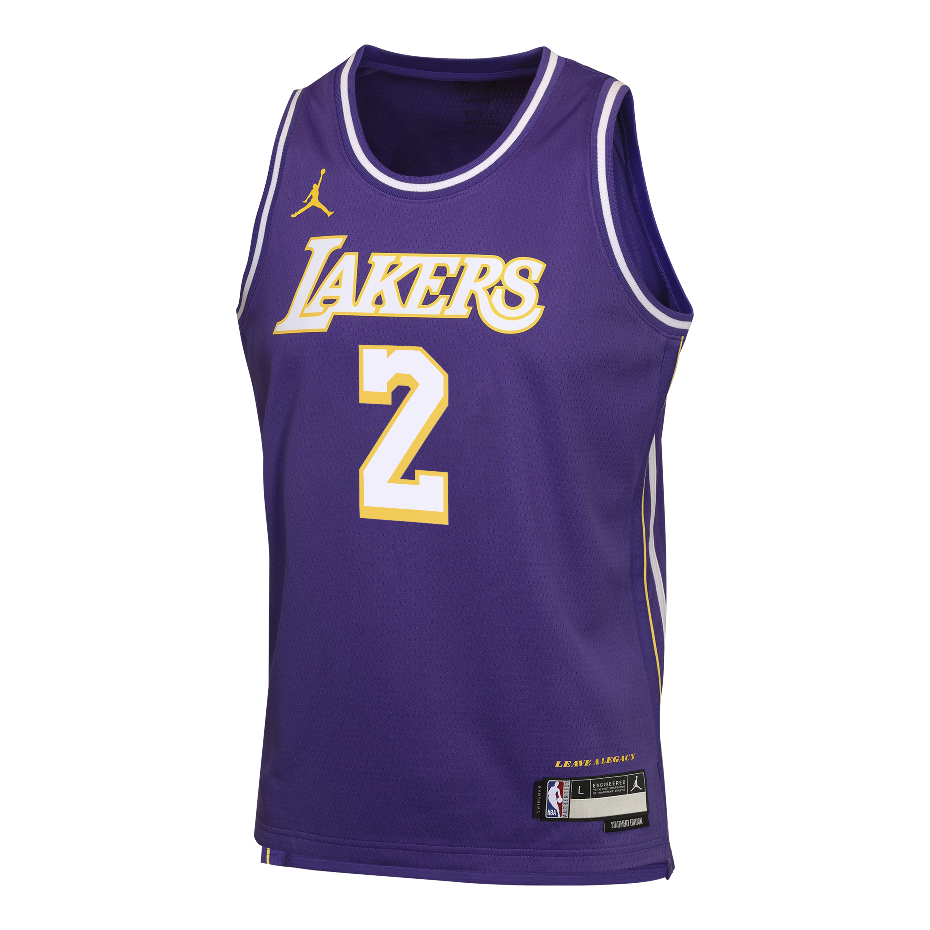 Los Angeles Lakers Jordan Brand Statement Edition Jersey - Purple - Jarred Vanderbilt - Youth NBA Team Jersey Basketball Fan Apparel