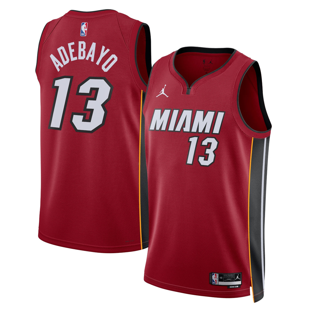 Miami Heat Jordan Statement Edition Swingman Jersey - Red - Bam Adebayo - Unisex NBA Team Jersey Basketball Fan Apparel