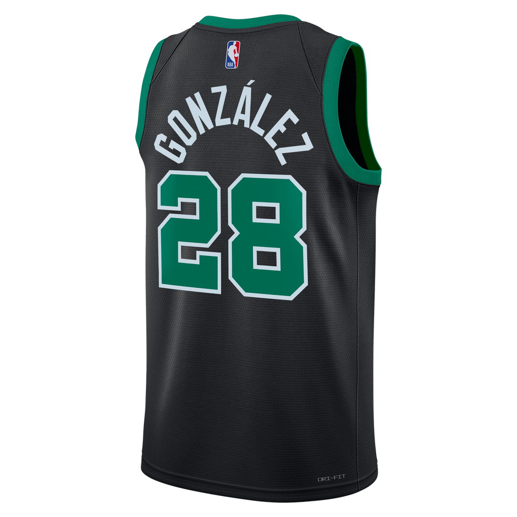Boston Celtics Jordan Brand Statement Edition Swingman Jersey - Black - Hugo González - Unisex NBA Team Jersey Basketball Fan Apparel