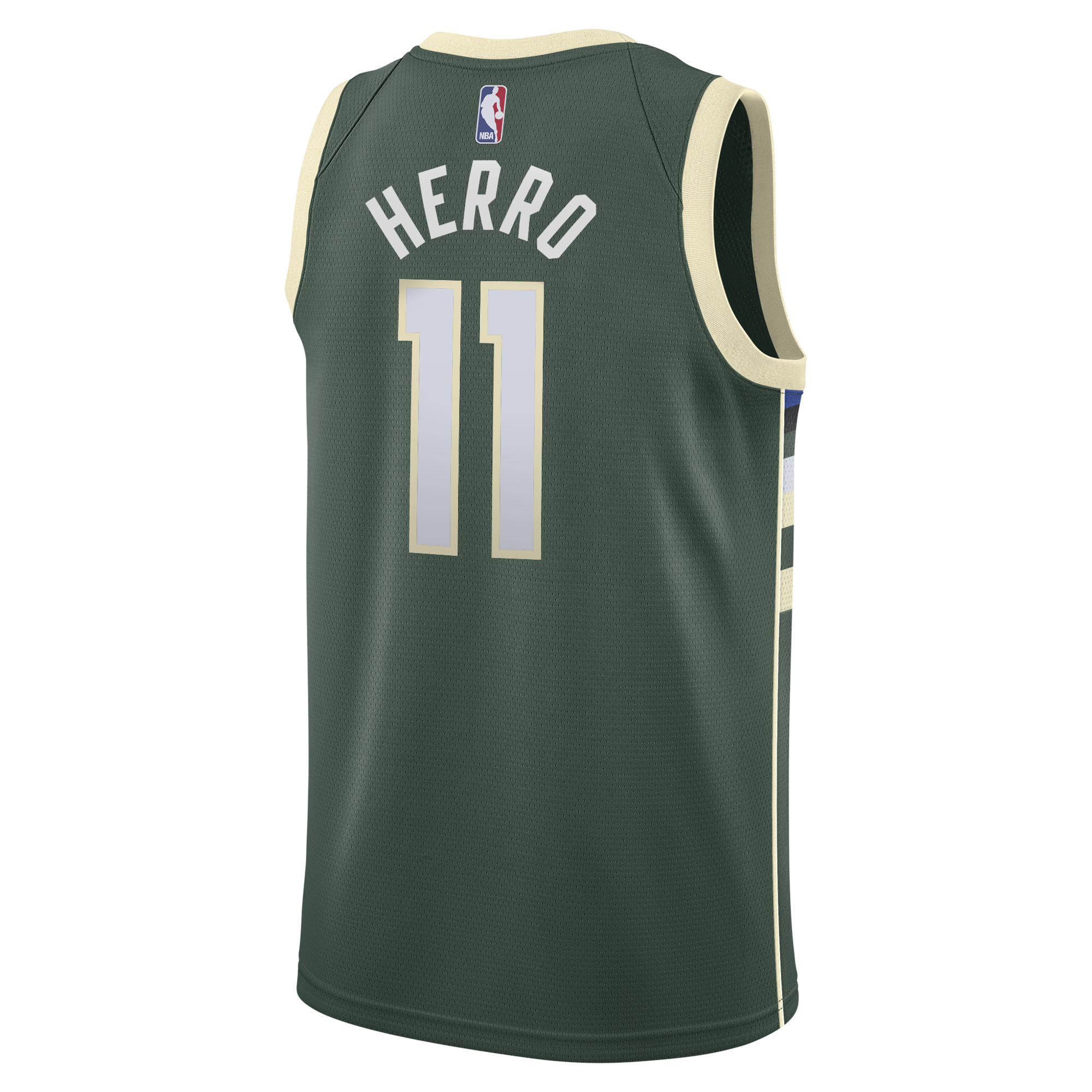 Milwaukee Bucks Nike Icon Edition Swingman Jersey - Hunter Green - Tyler Herro - Youth NBA Team Jersey Basketball Fan Apparel