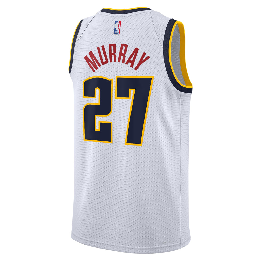 Denver Nuggets Nike Association Swingman Jersey - White - Jamal Murray - Youth NBA Team Jersey Basketball Fan Apparel