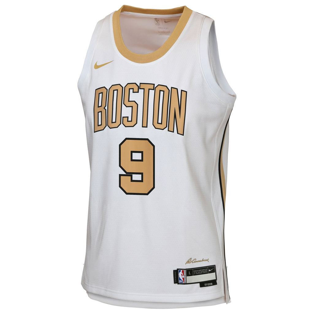 Boston Celtics Nike 2025/26 City Edition Swingman Jersey - White - Derrick White - Youth NBA Team Jersey Basketball Fan Apparel