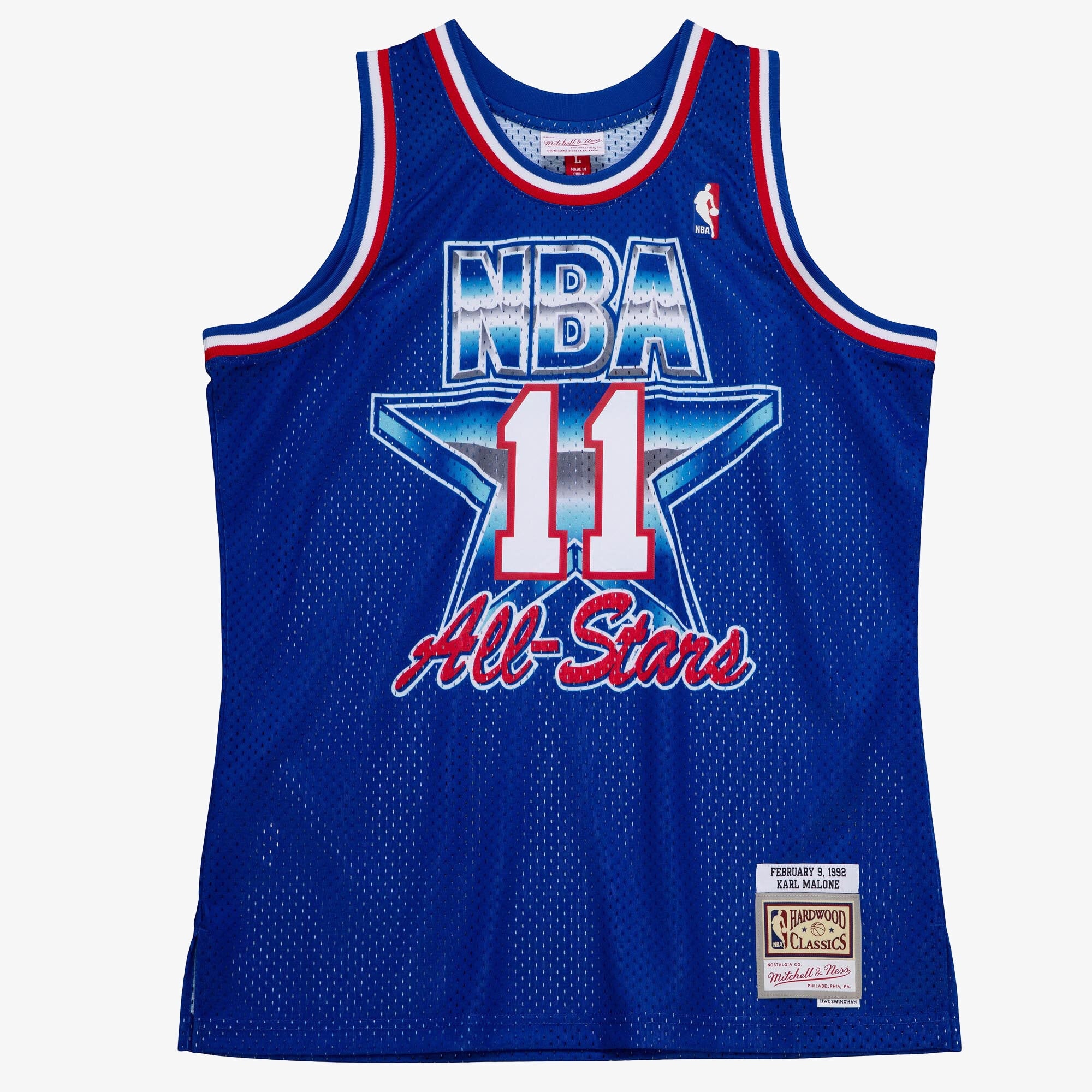 NBA All-Star West Mitchell & Ness Swingman Jersey Karl Malone 1992 NBA Team Jersey Basketball Fan Apparel