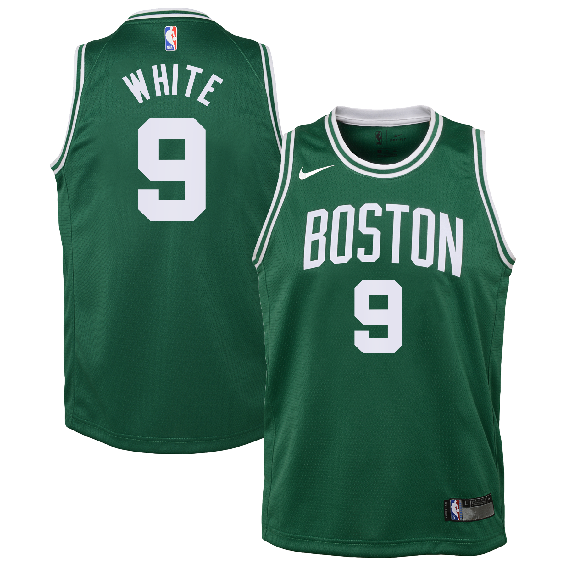Boston Celtics Nike Icon Edition Swingman Jersey - Kelly Green - Derrick White - Youth NBA Team Jersey Basketball Fan Apparel