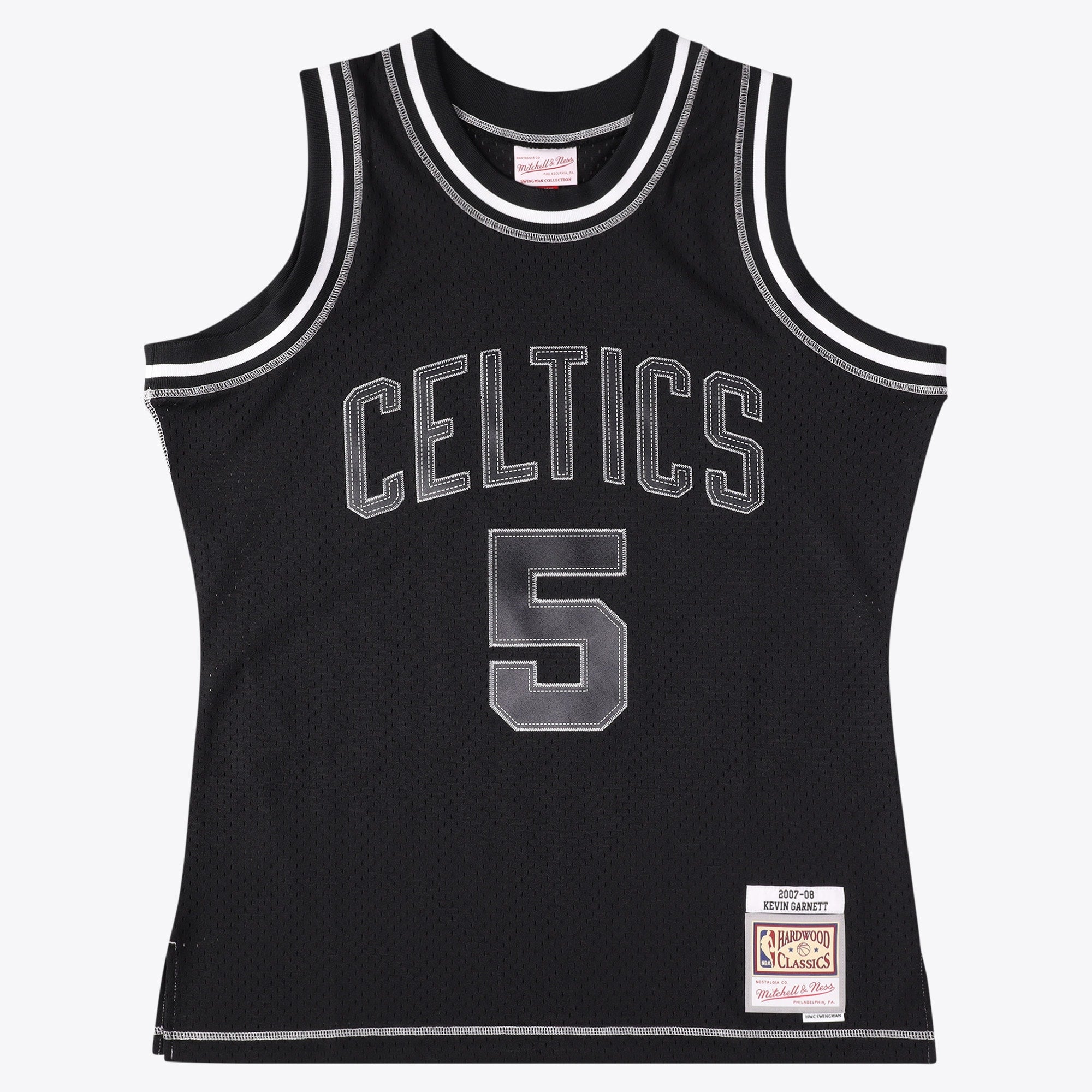Boston Celtics Mitchell & Ness Kevin Garnett 2007 Contrast 2K Swingman Jersey - Black NBA Team Jersey Basketball Fan Apparel