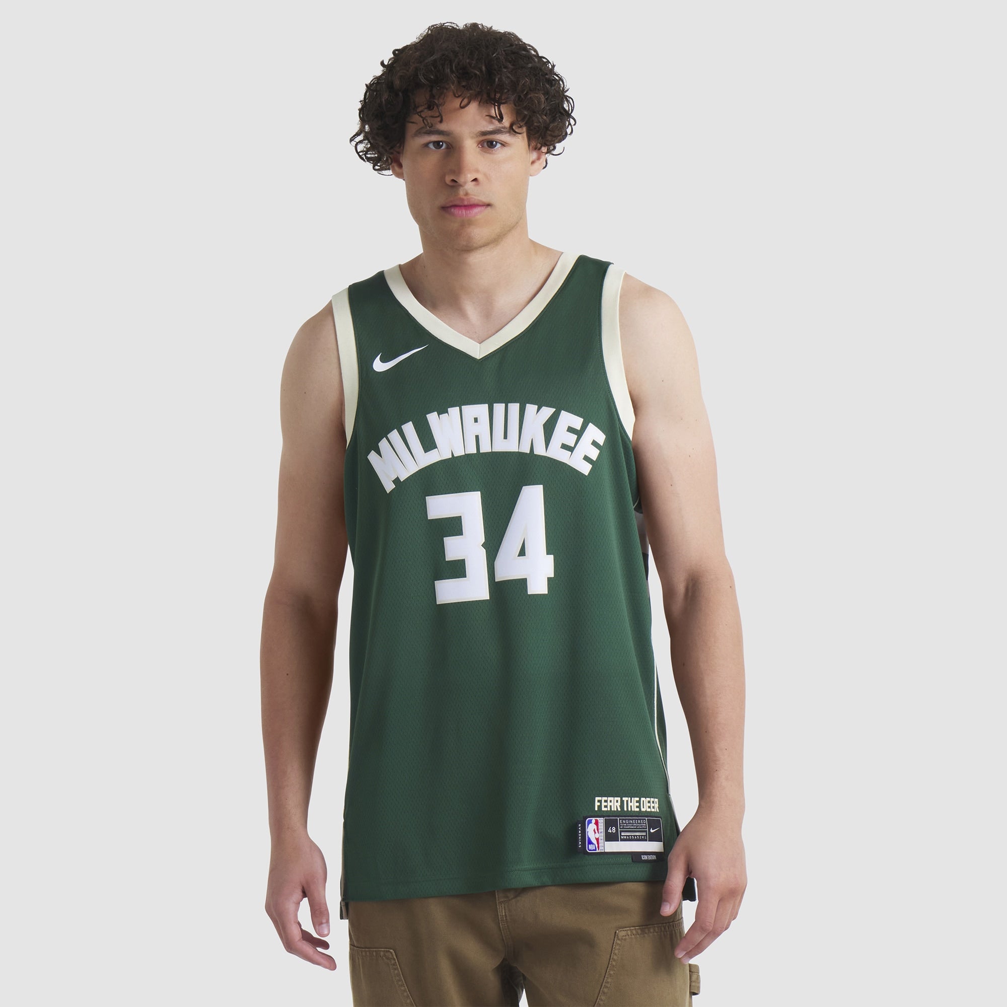 Milwaukee Bucks Giannis Antetokounmpo Nike Dri-Fit Swingman Jersey NBA Team Jersey Basketball Fan Apparel
