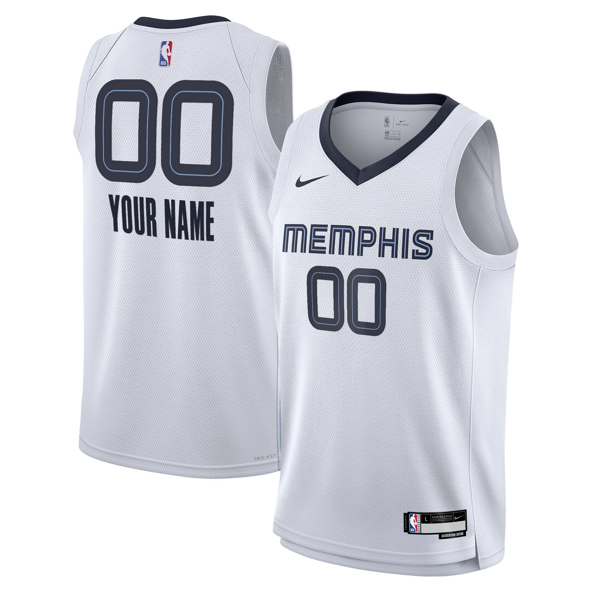 Memphis Grizzlies NBA Association Swingman Jersey - Youth NBA Team Jersey Basketball Fan Apparel