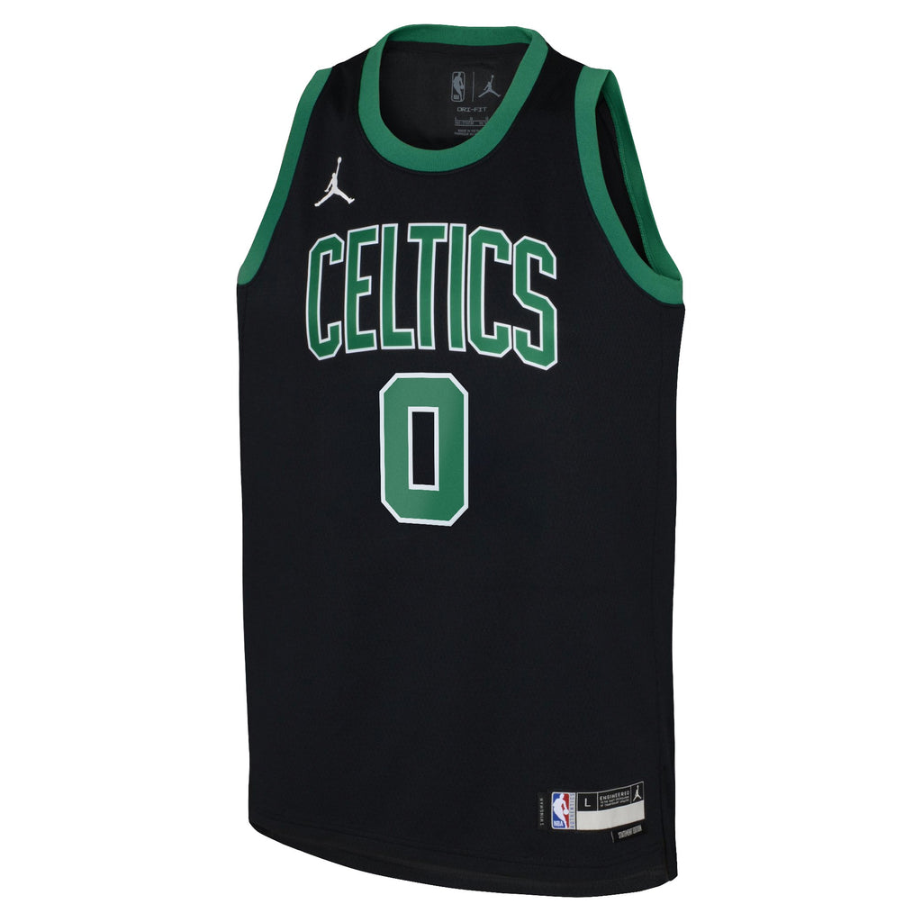 Boston Celtics Jordan Brand Statement Edition Swingman Jersey 22 - Black - Jayson Tatum - Youth NBA Team Jersey Basketball Fan Apparel