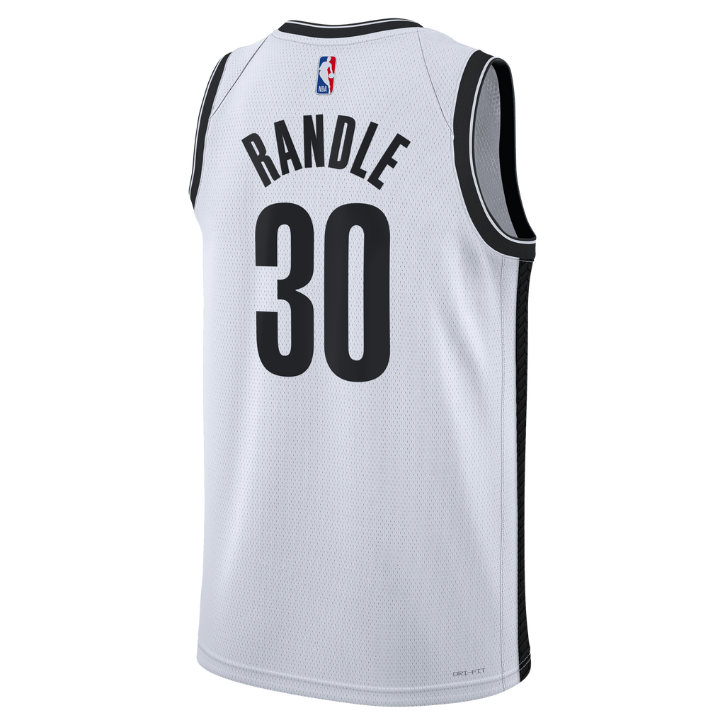 Brooklyn Nets Nike Association Edition Swingman Jersey - White - Julius Randle - Unisex NBA Team Jersey Basketball Fan Apparel