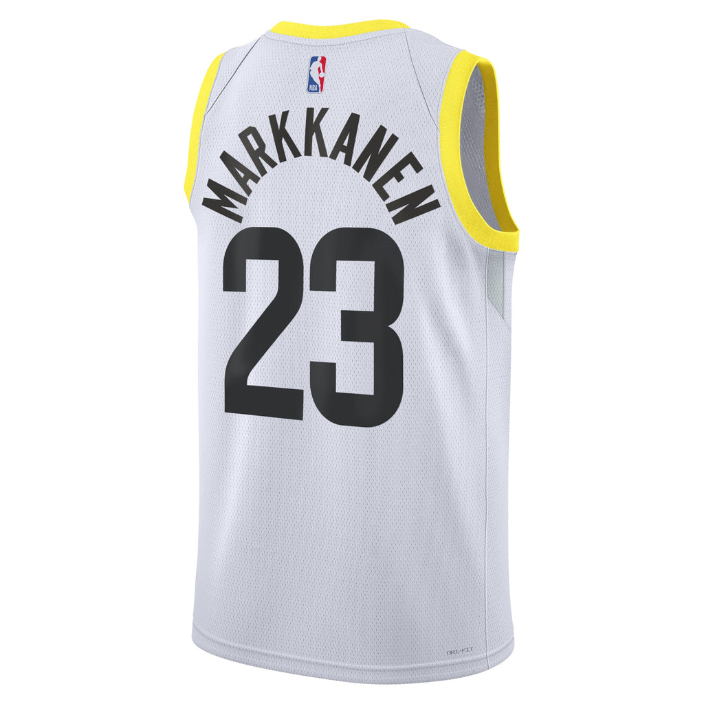 Utah Jazz Nike Association Edition Swingman Jersey - White - Lauri Markkanen - Unisex NBA Team Jersey Basketball Fan Apparel