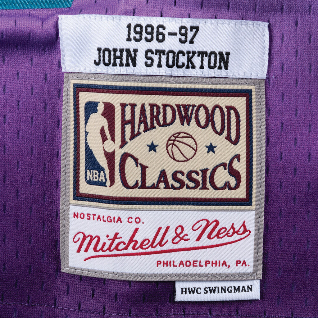 Utah Jazz Mitchell & Ness Swingman Jersey Road John Stockton 1996-97 NBA Team Jersey Basketball Fan Apparel