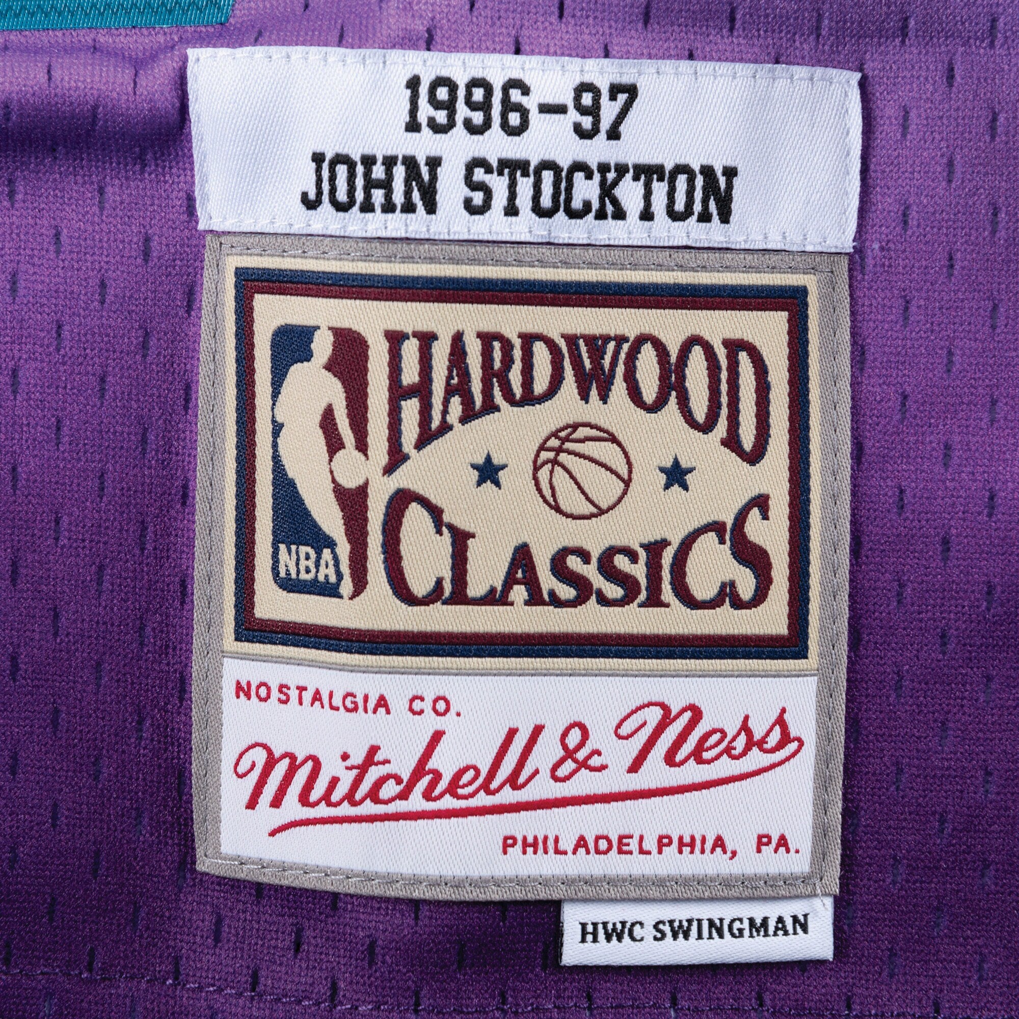 Utah Jazz Mitchell & Ness Swingman Jersey Road John Stockton 1996-97 NBA Team Jersey Basketball Fan Apparel