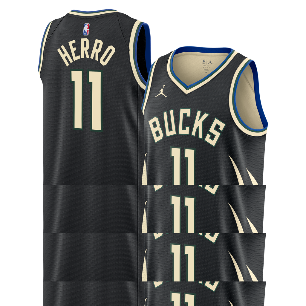 Milwaukee Bucks Jordan Brand Statement Edition Swingman Jersey - Hunter Green - Tyler Herro - Unisex NBA Team Jersey Basketball Fan Apparel