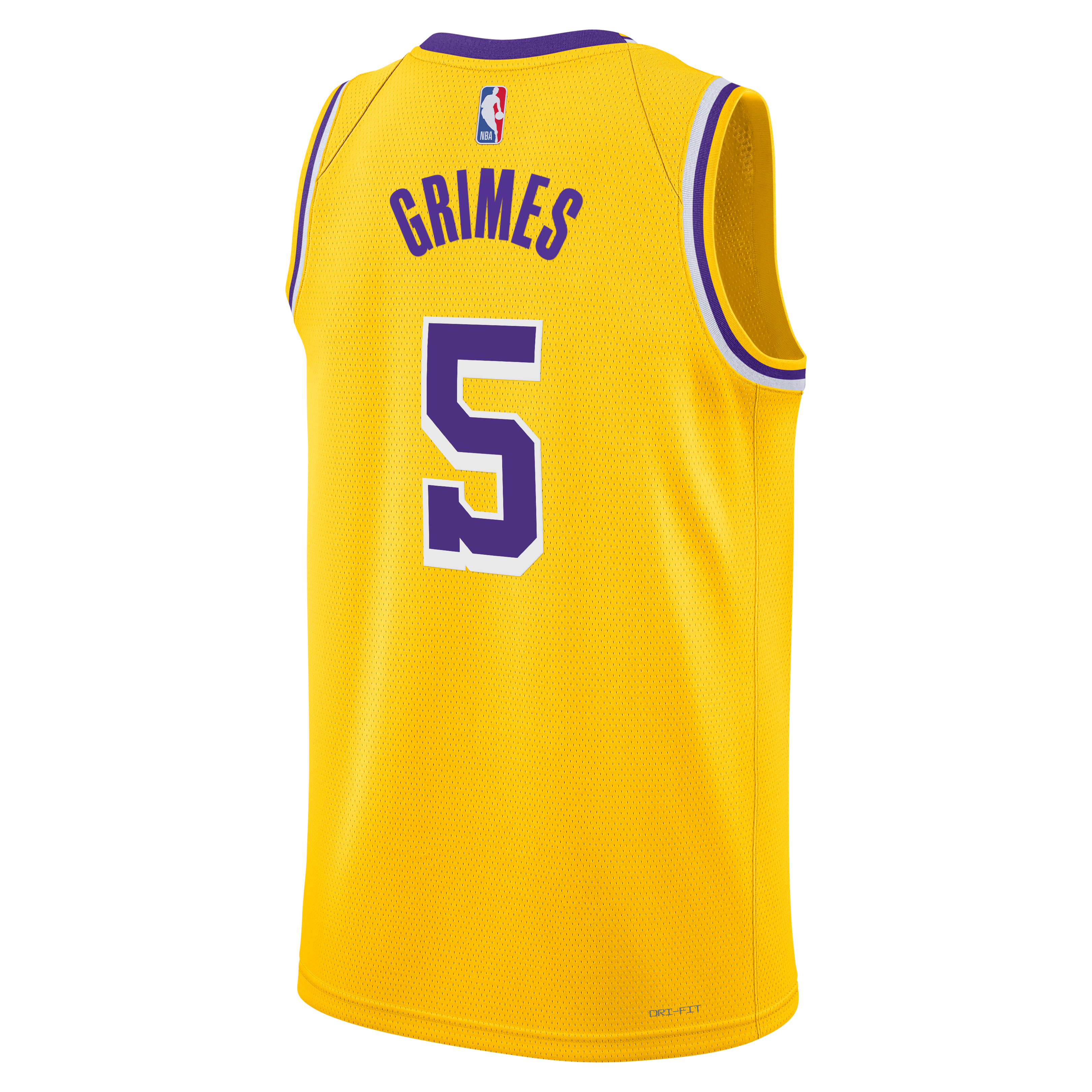 Los Angeles Lakers Nike Icon Edition Swingman Jersey - Gold - Quentin Grimes - Unisex NBA Team Jersey Basketball Fan Apparel