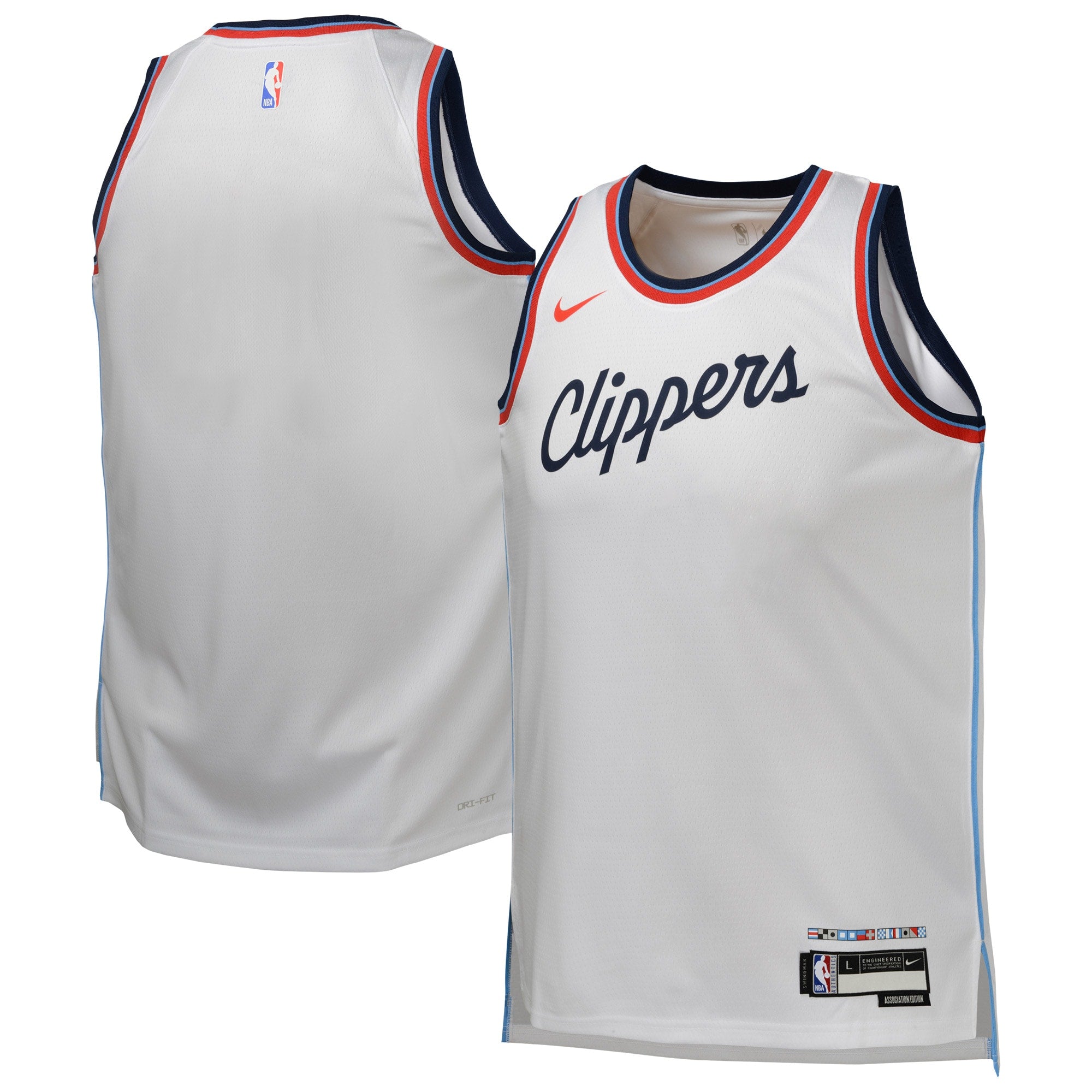 Los Angeles Clippers Nike Association Wordmark Replica Jersey - Youth NBA Team Jersey Basketball Fan Apparel