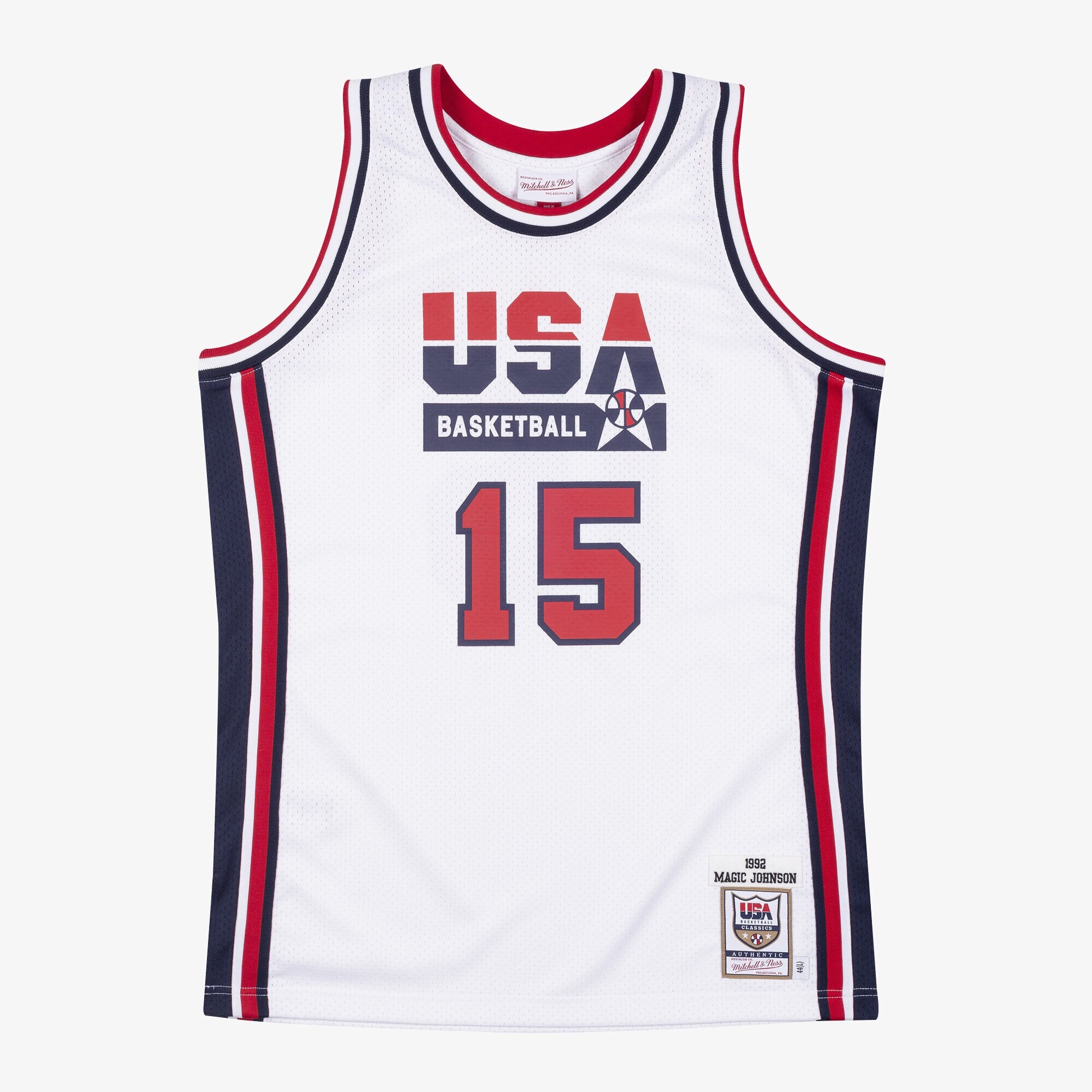 USA Basketball Mitchell & Ness Authentic Jersey Magic Johnson 1992 NBA Team Jersey Basketball Fan Apparel