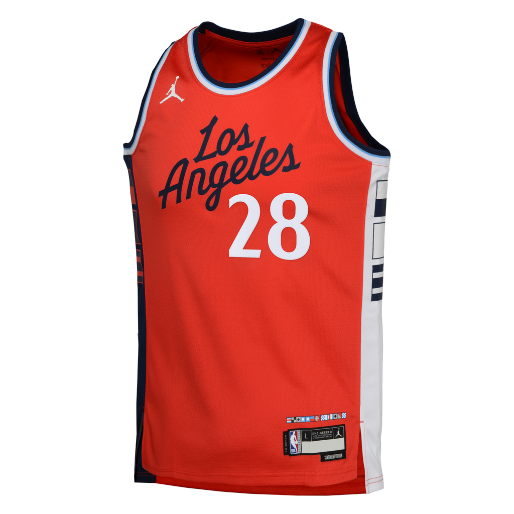 LA Clippers Jordan Brand Statement Edition Swingman Jersey - Red - Rui Hachimura - Youth NBA Team Jersey Basketball Fan Apparel