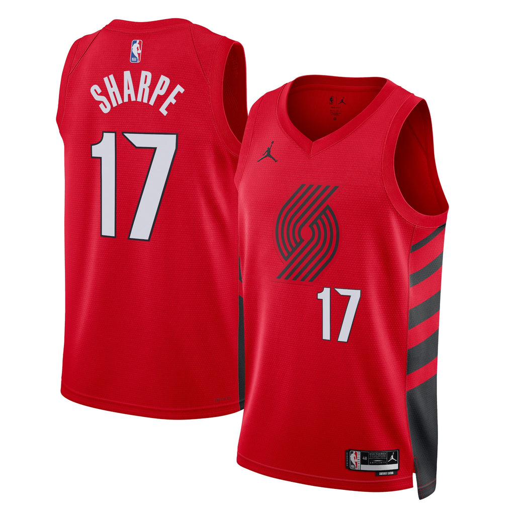 Portland Trail Blazers Jordan Statement Edition Swingman Jersey - Red - Shaedon Sharpe - Unisex NBA Team Jersey Basketball Fan Apparel