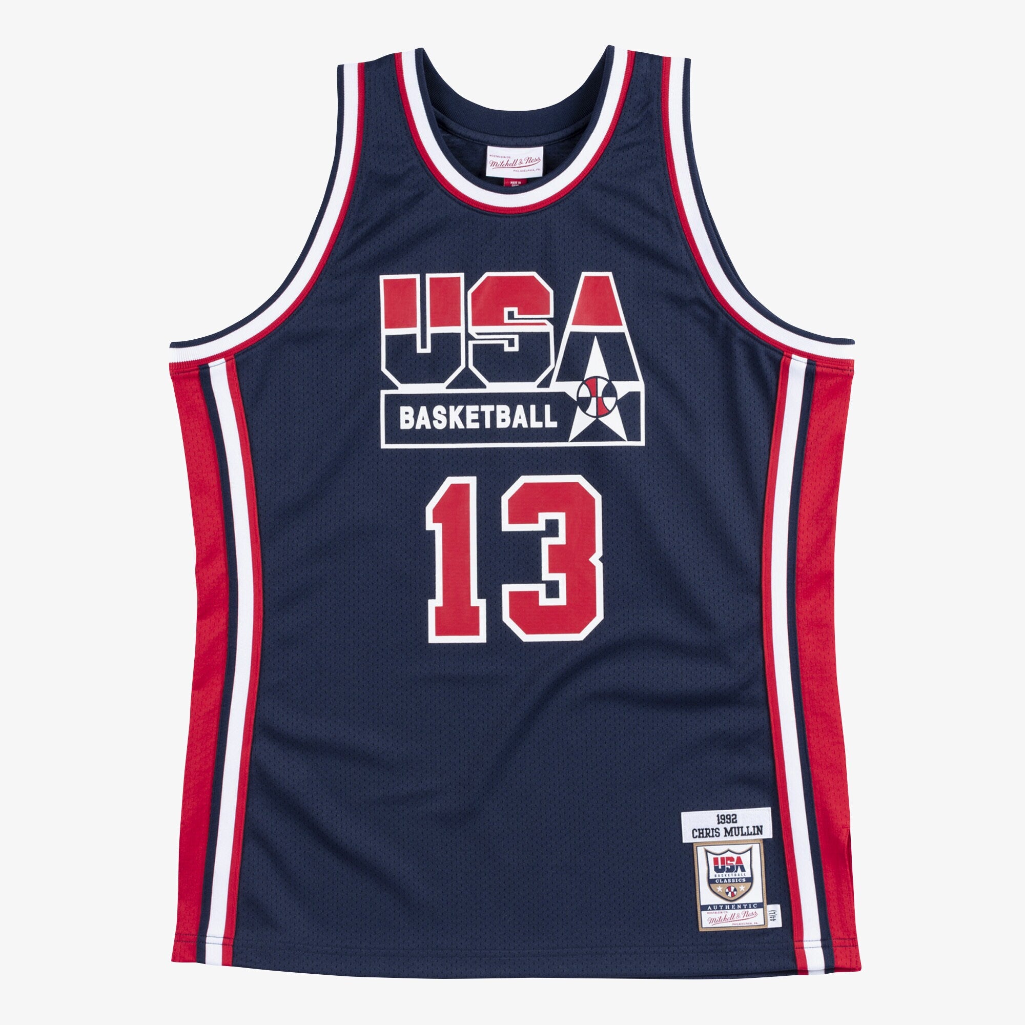 USA Basketball Mitchell & Ness Authentic Jersey Chris Mullin 1992 NBA Team Jersey Basketball Fan Apparel