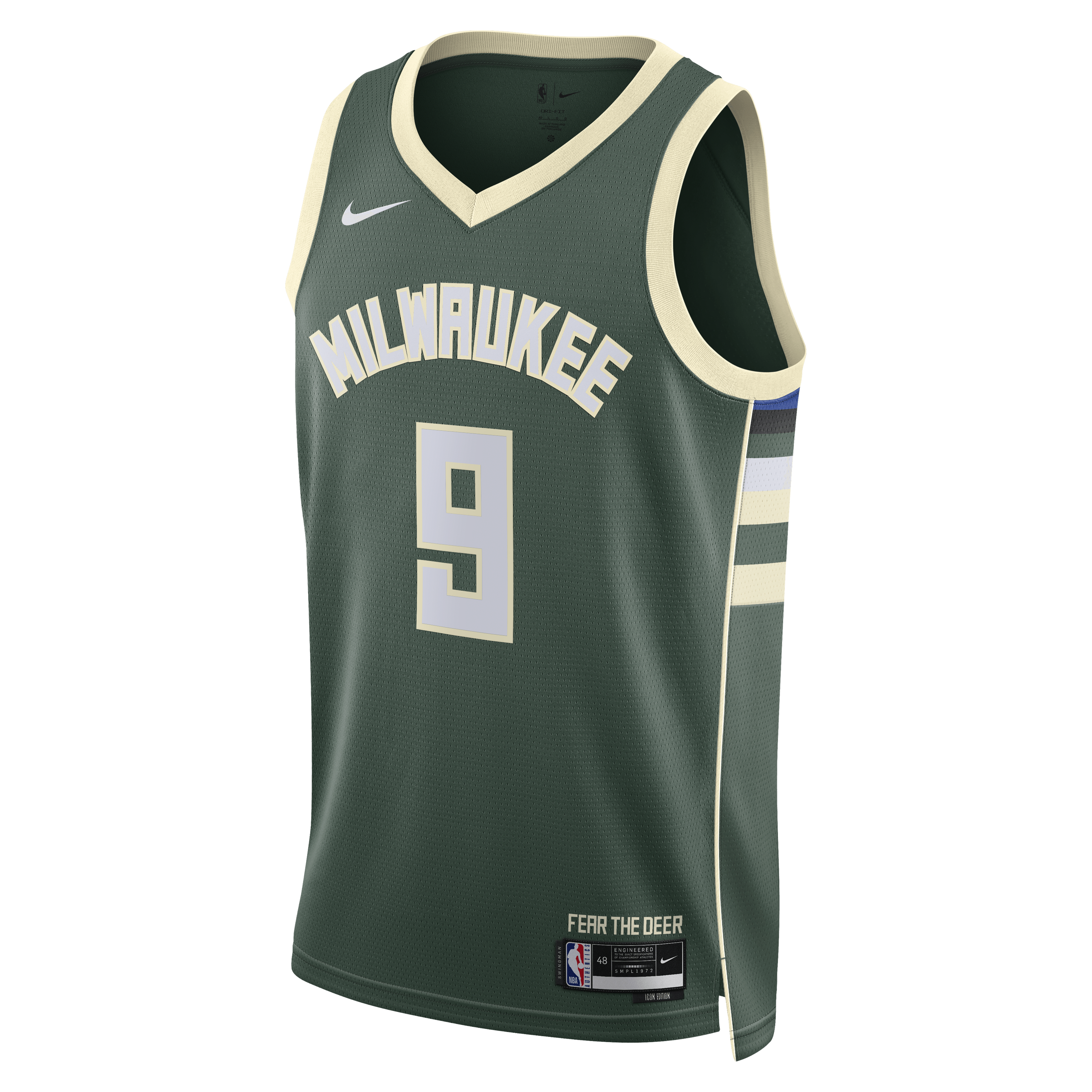 Milwaukee Bucks Nike Icon Edition Swingman Jersey - White - Kel'el Ware - Unisex NBA Team Jersey Basketball Fan Apparel